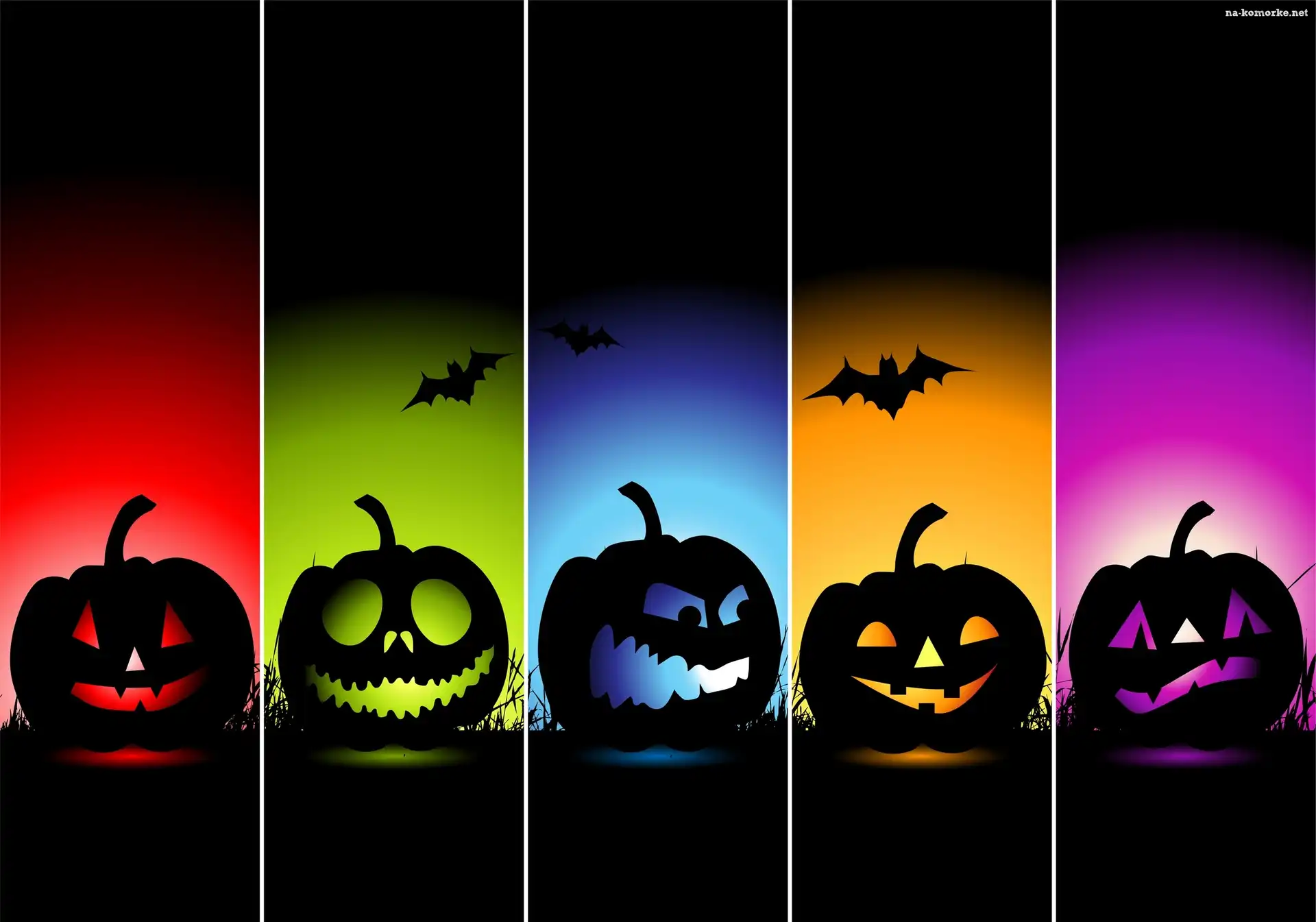 Kolorowe, Dynie, Halloween