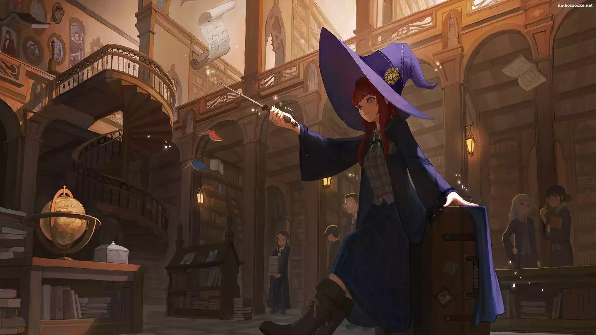 Dziedzictwo Hogwartu, Kapelusz, Magik, Gra, Uczeń, Biblioteka, Postać, Hogwarts Legacy
