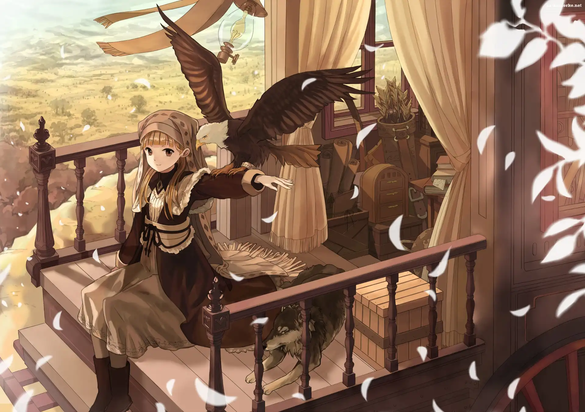 Dziewczyna, Anime, Orzeł, Pies