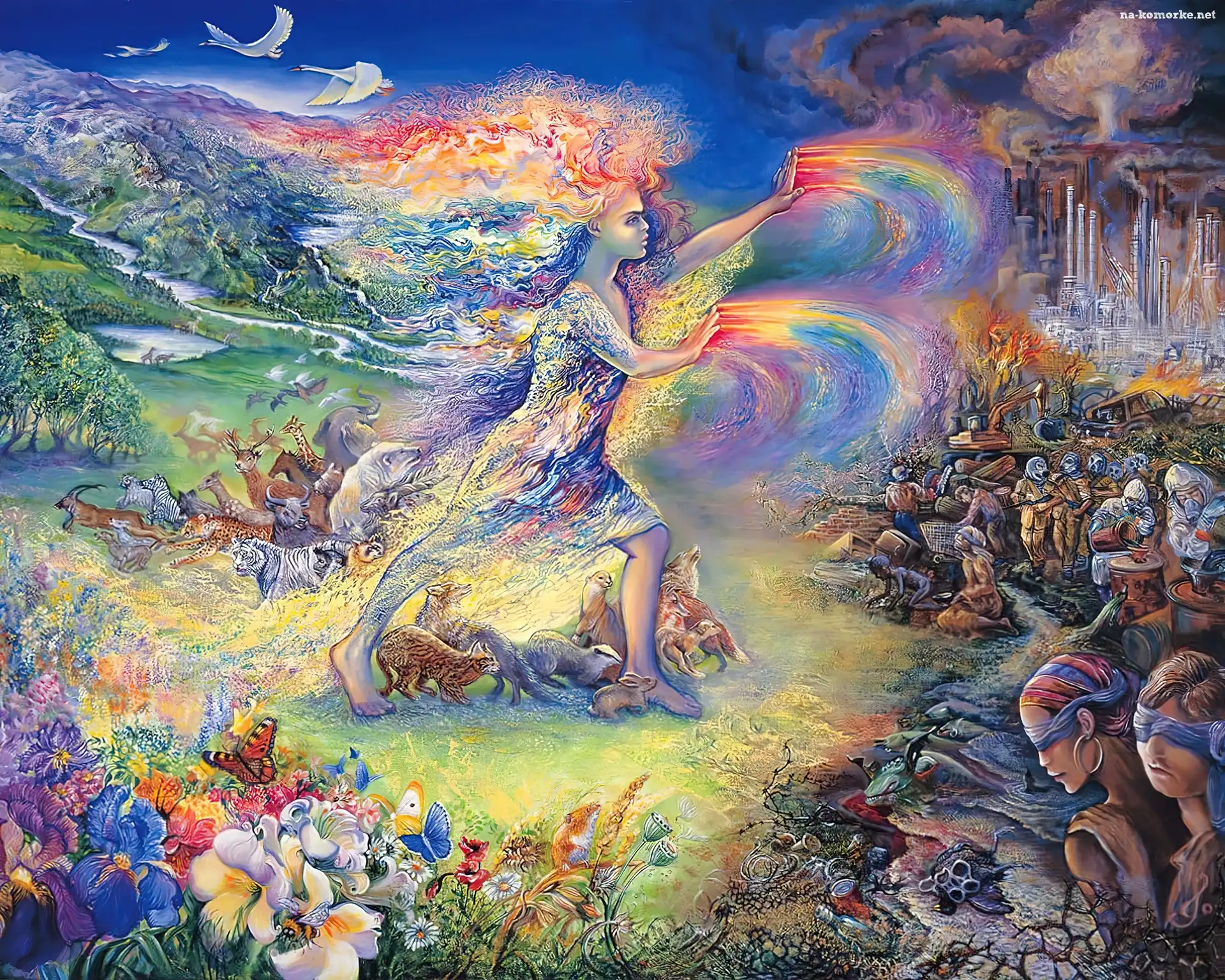 Josephine Wall, Dziewczyna, Zwierzęta, Ludzie, Reprodukcja