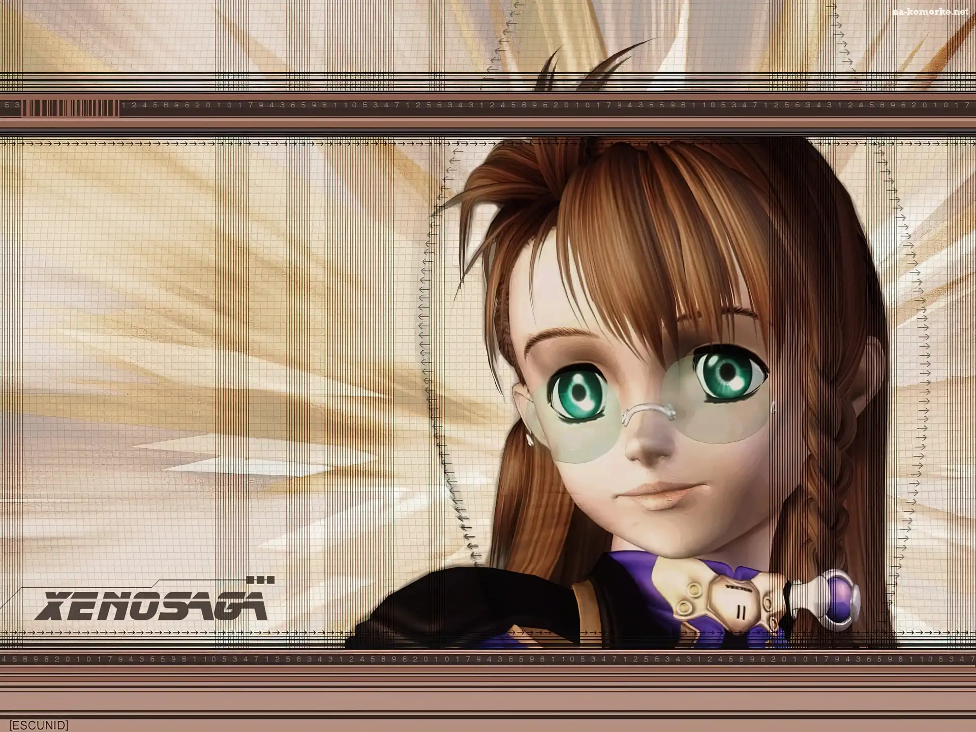 Xenosaga, okulary, dziewczynka