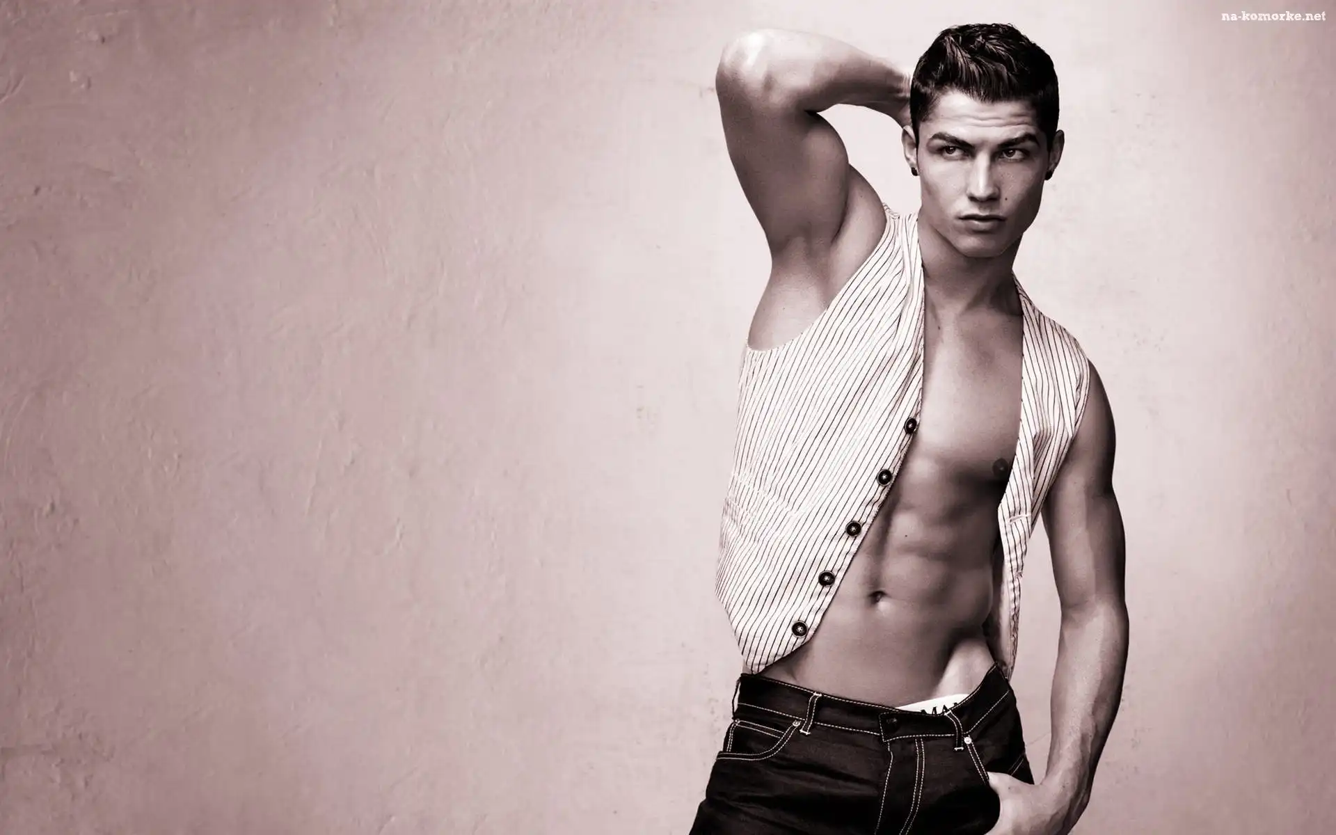 Dżinsy, Mężczyzna, Cristiano Ronaldo, Piłkarz, Kamizelka