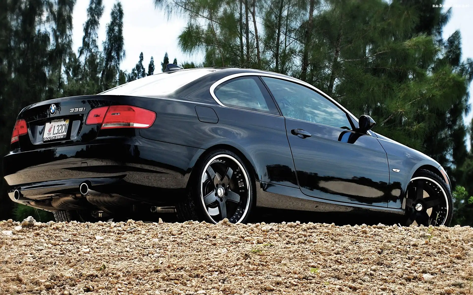 E90, Seria, BMW, Felgi, 3, Czarne