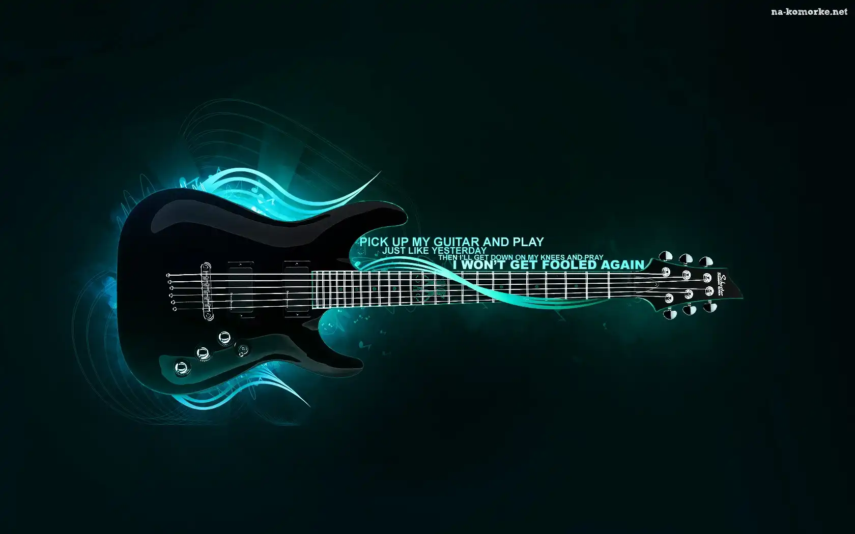 Gitara, Elektryczna, Napisy