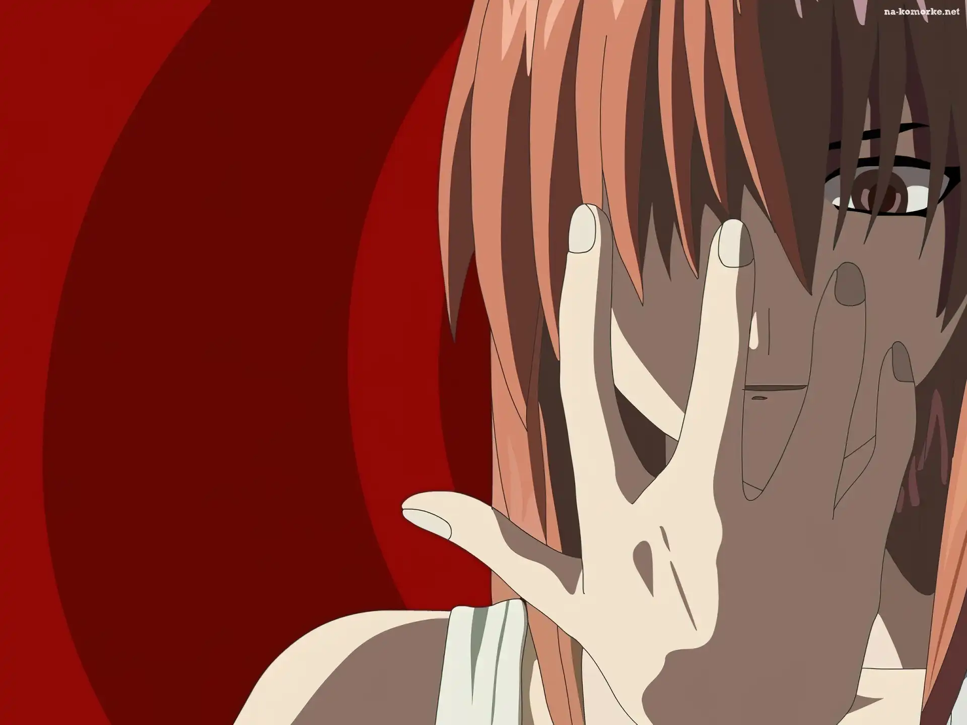 Elfen Lied, włosy, dłoń, dziewczyna