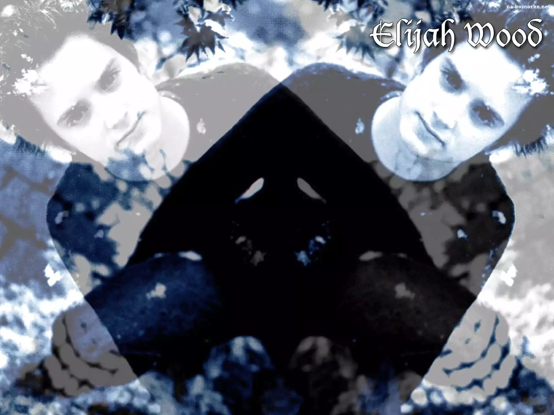 Elijah Wood, czarny sweter, jeansy