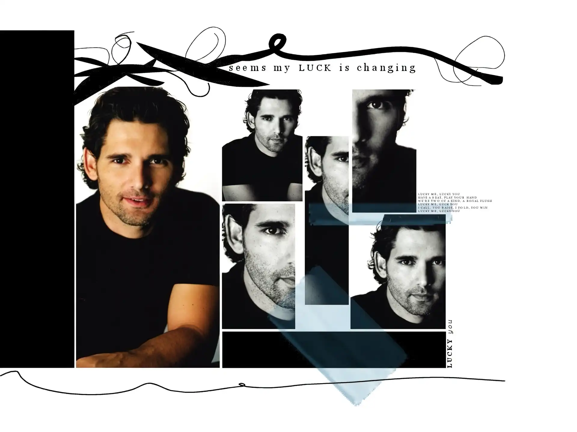 Eric Bana, czarna koszulka