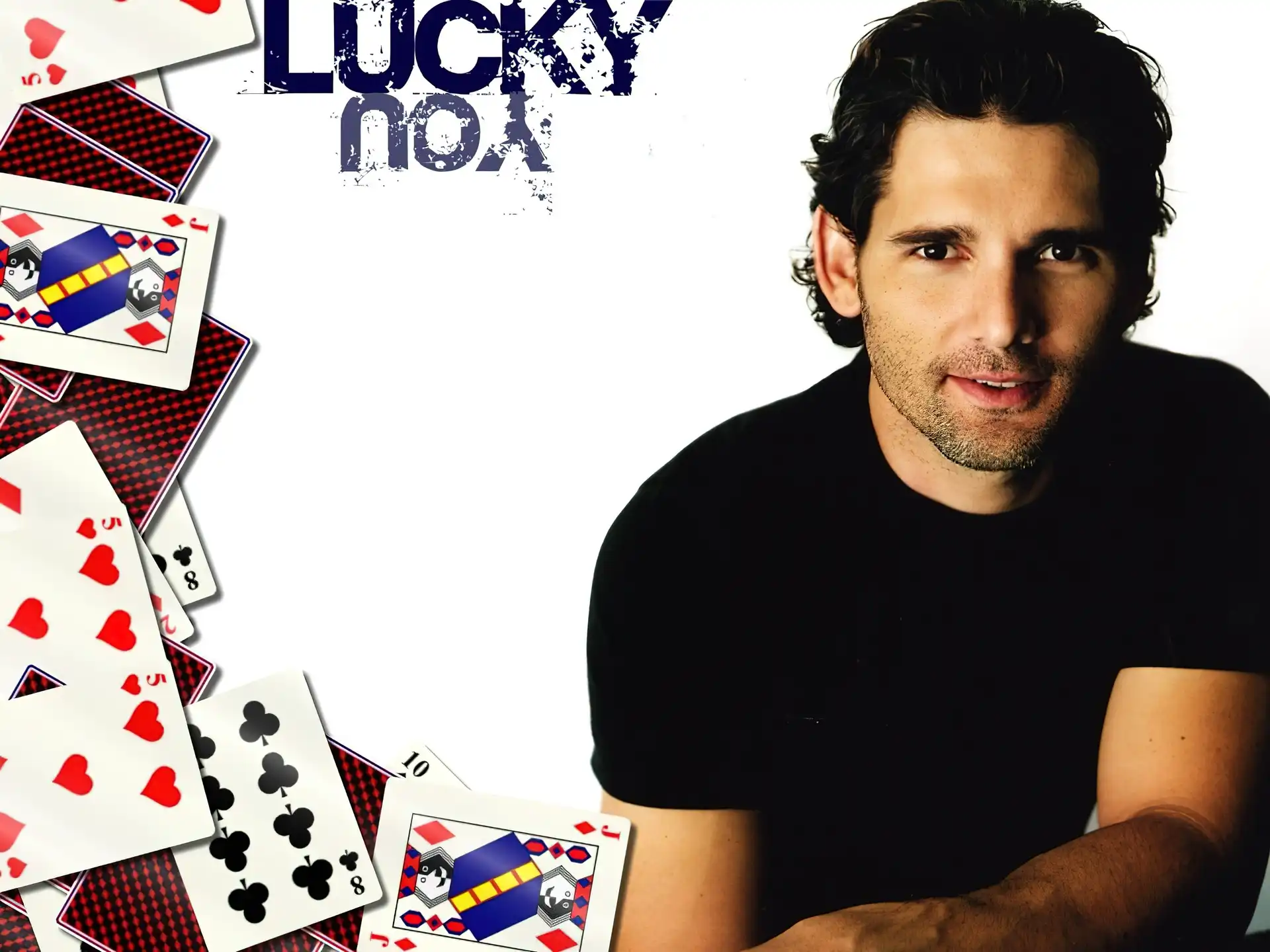 Eric Bana, karty, ciemne oczy