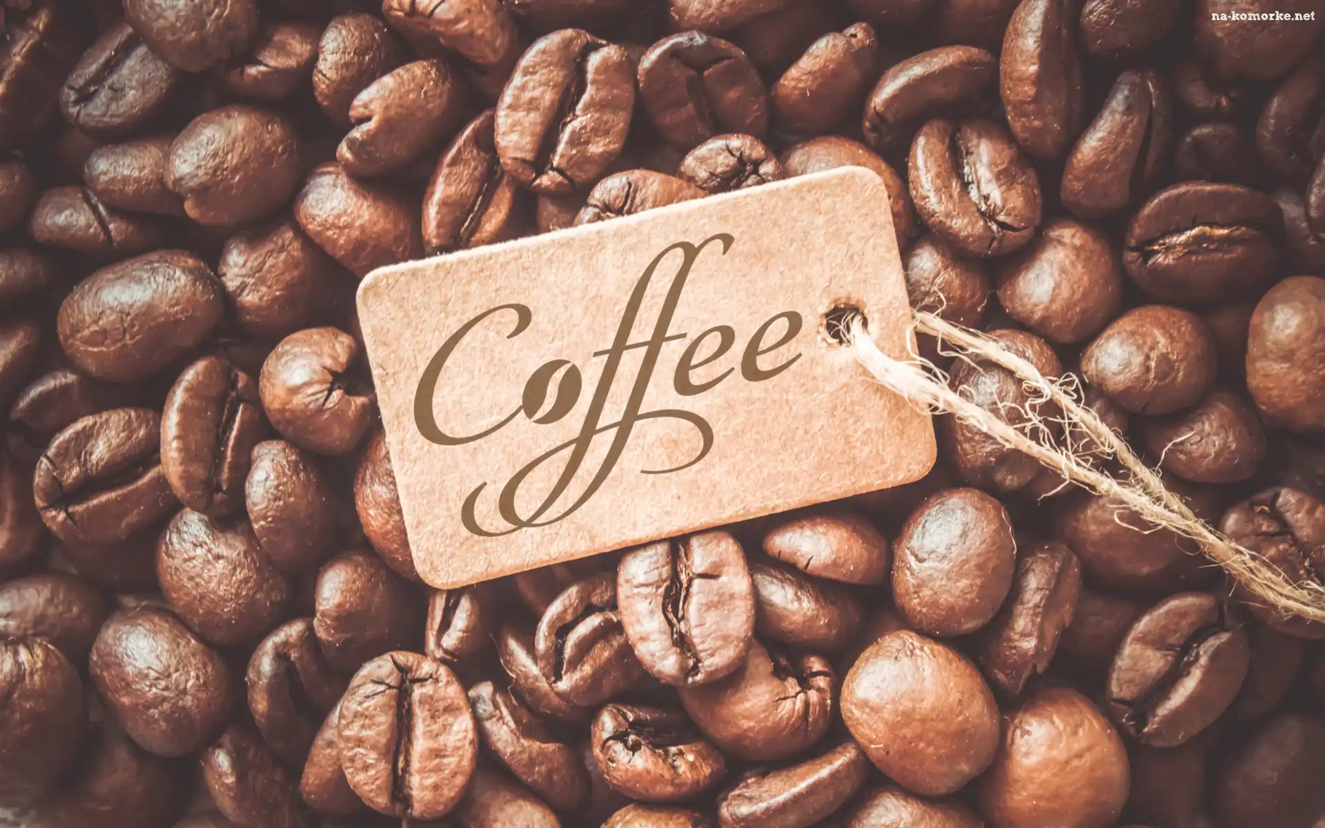Etykieta, Kawa, Ziarna, Napis, Coffee