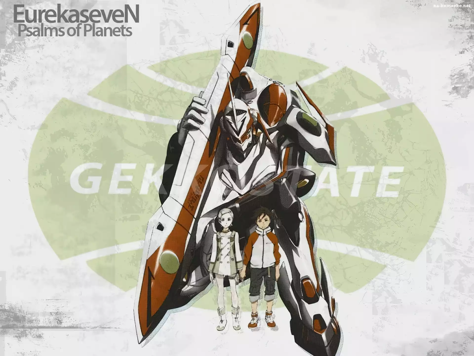 Eureka 7, dzieci, napisy, robot