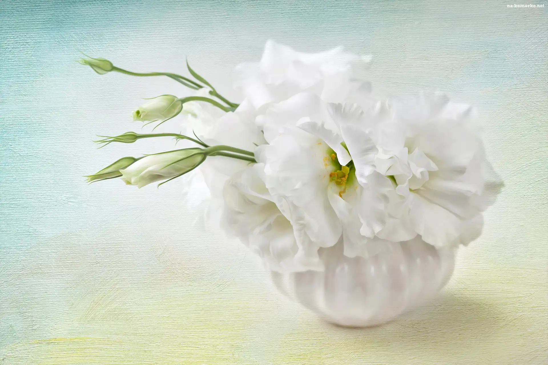 Eustoma, Malarstwo, Obraz, Bukiet, Kwiatów