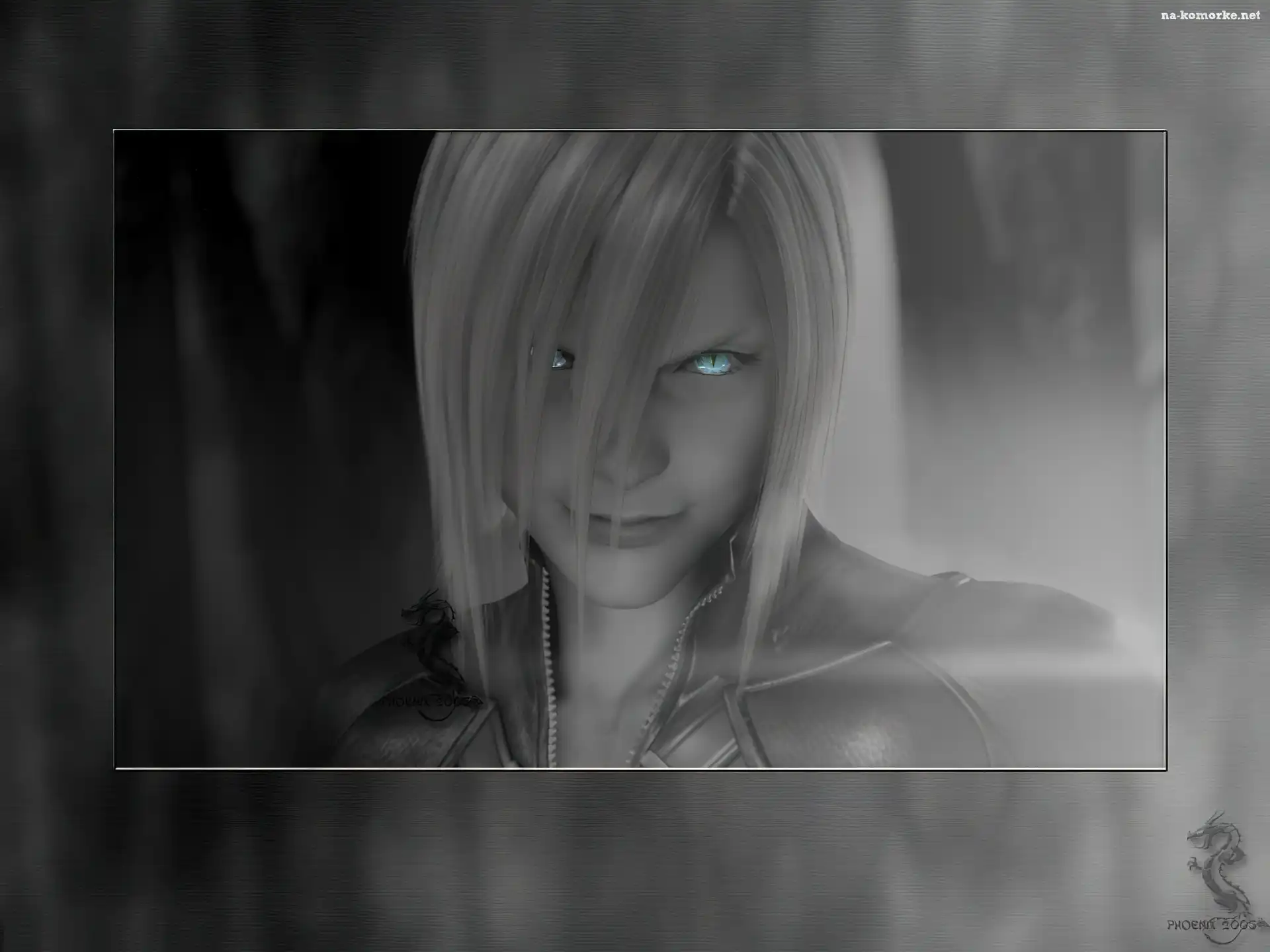 facet, oczy, osoba, Ff 7 Advent Children, twarz