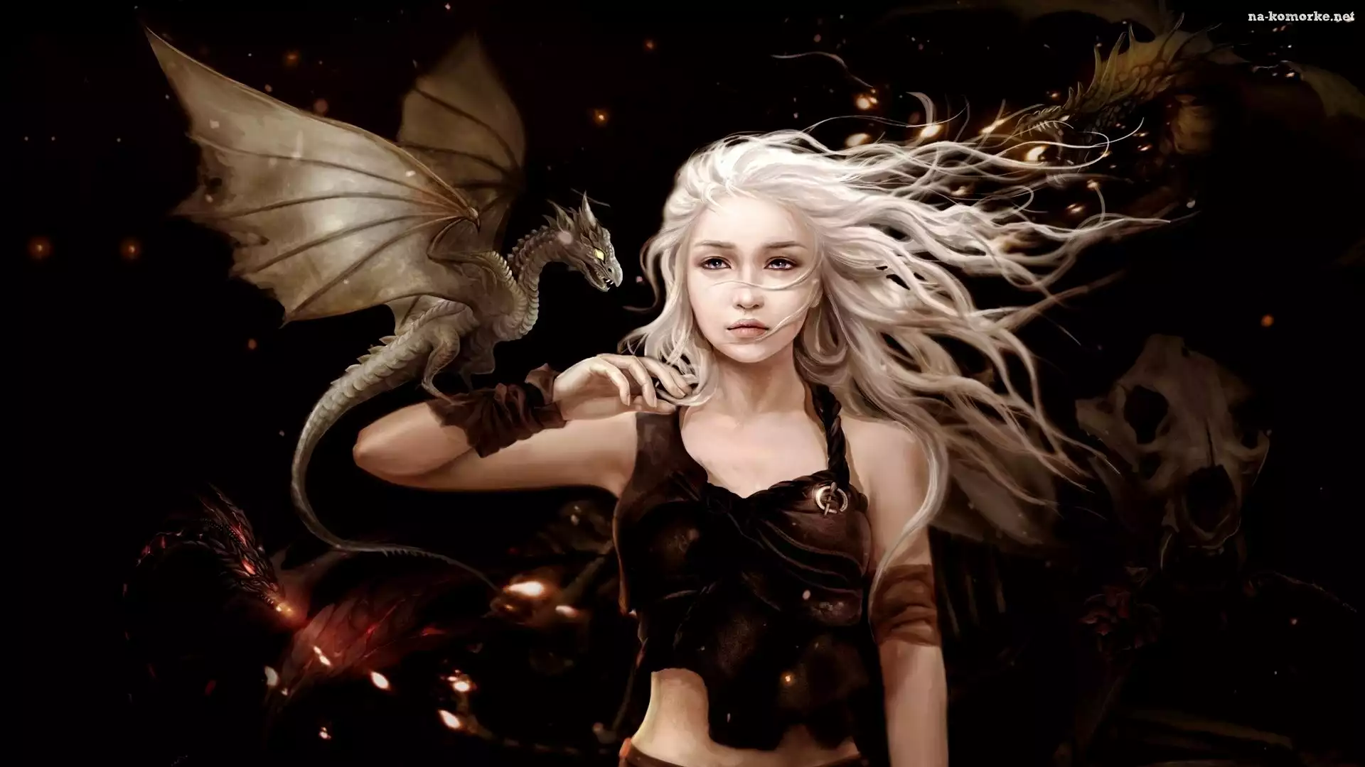 Fantasy, Smok, Dziewczyna, Daenerys Targaryen