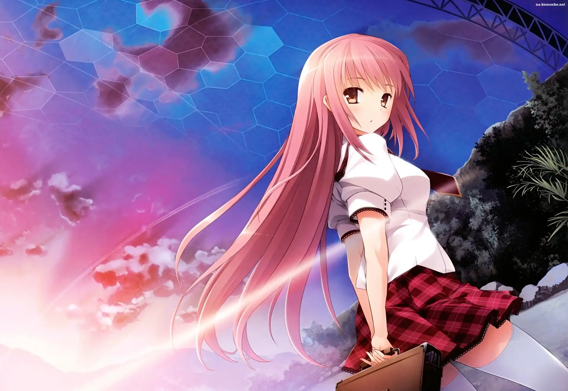 Fantasy, Dziewczyna, Teczka, Manga, Anime