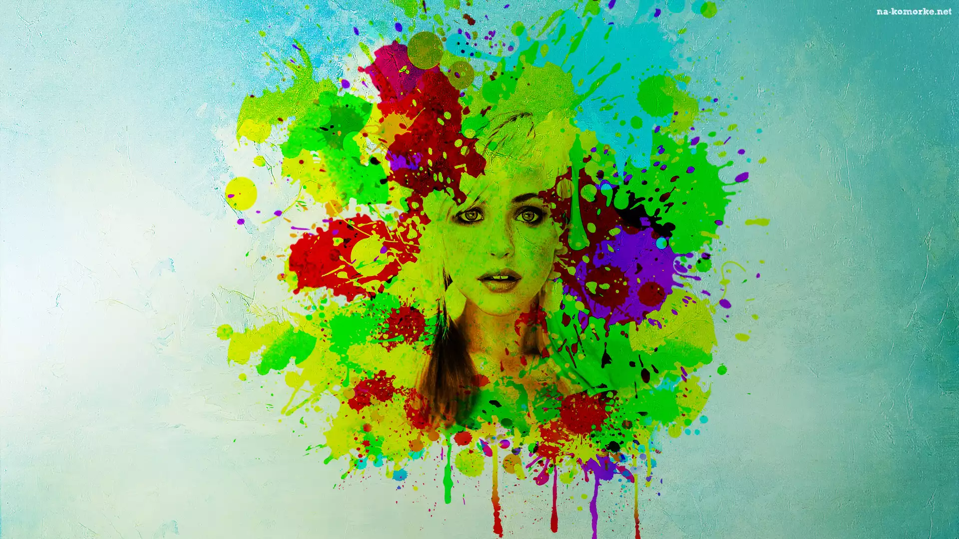 Farby, Grafika, Paintography, Dziewczyna, Twarz
