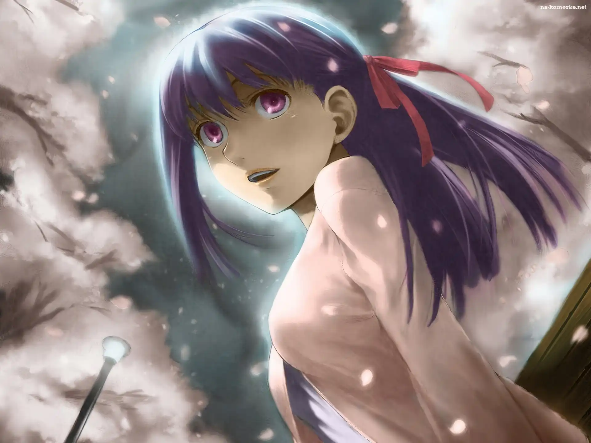 Fate Stay Night, park, dziewczyna