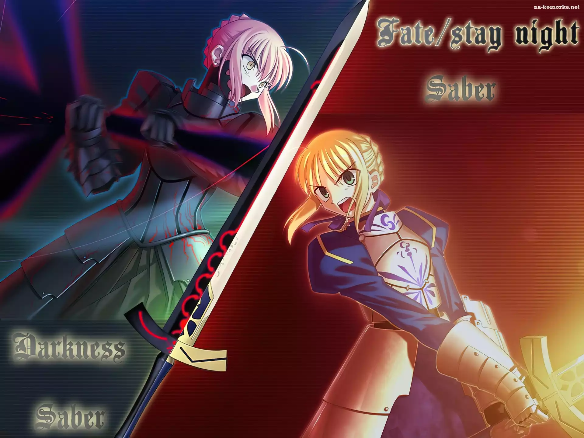Fate Stay Night, napisy, dziewczyny, miecz