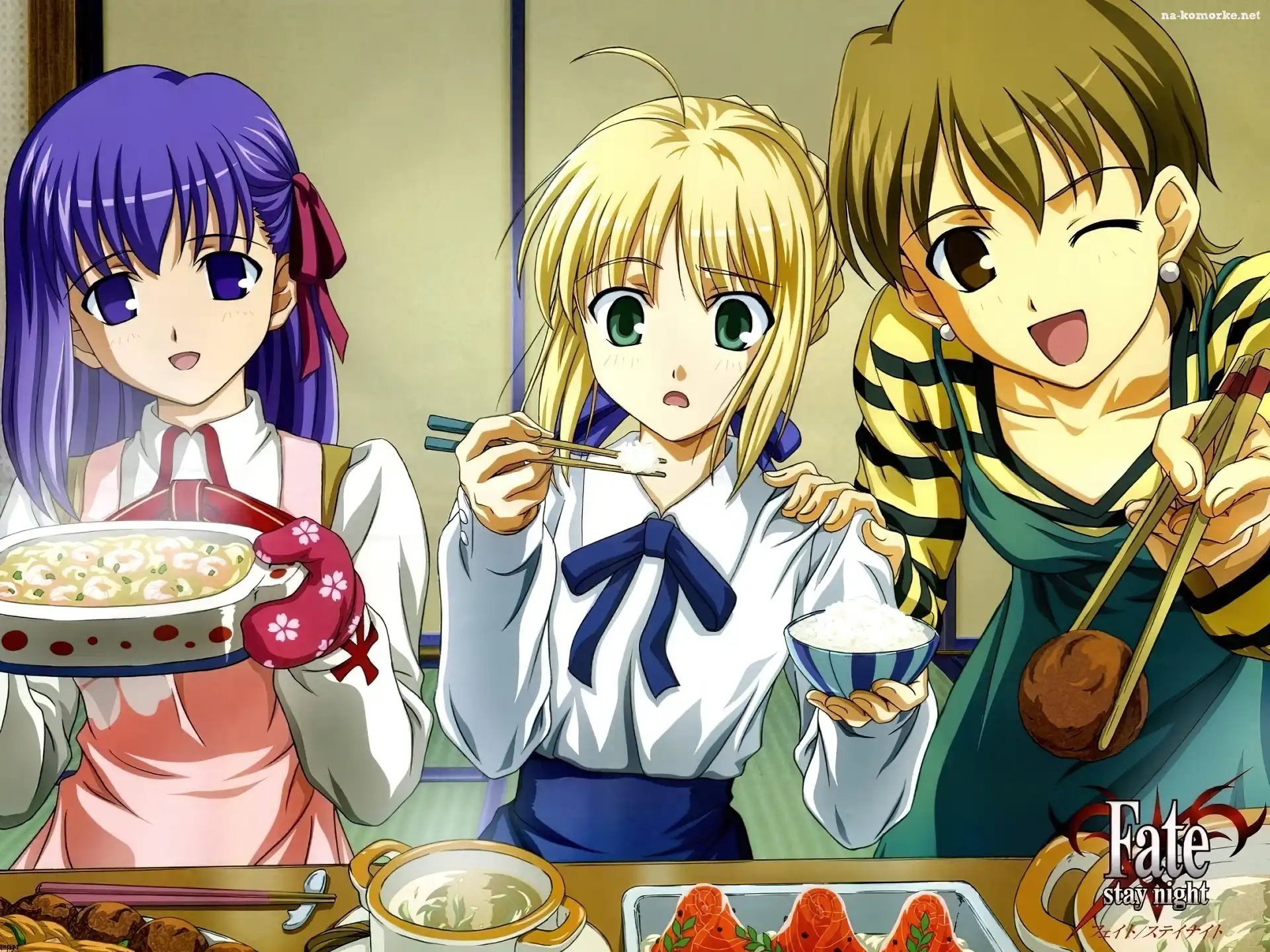 Fate Stay Night, jedzenie, kobiety