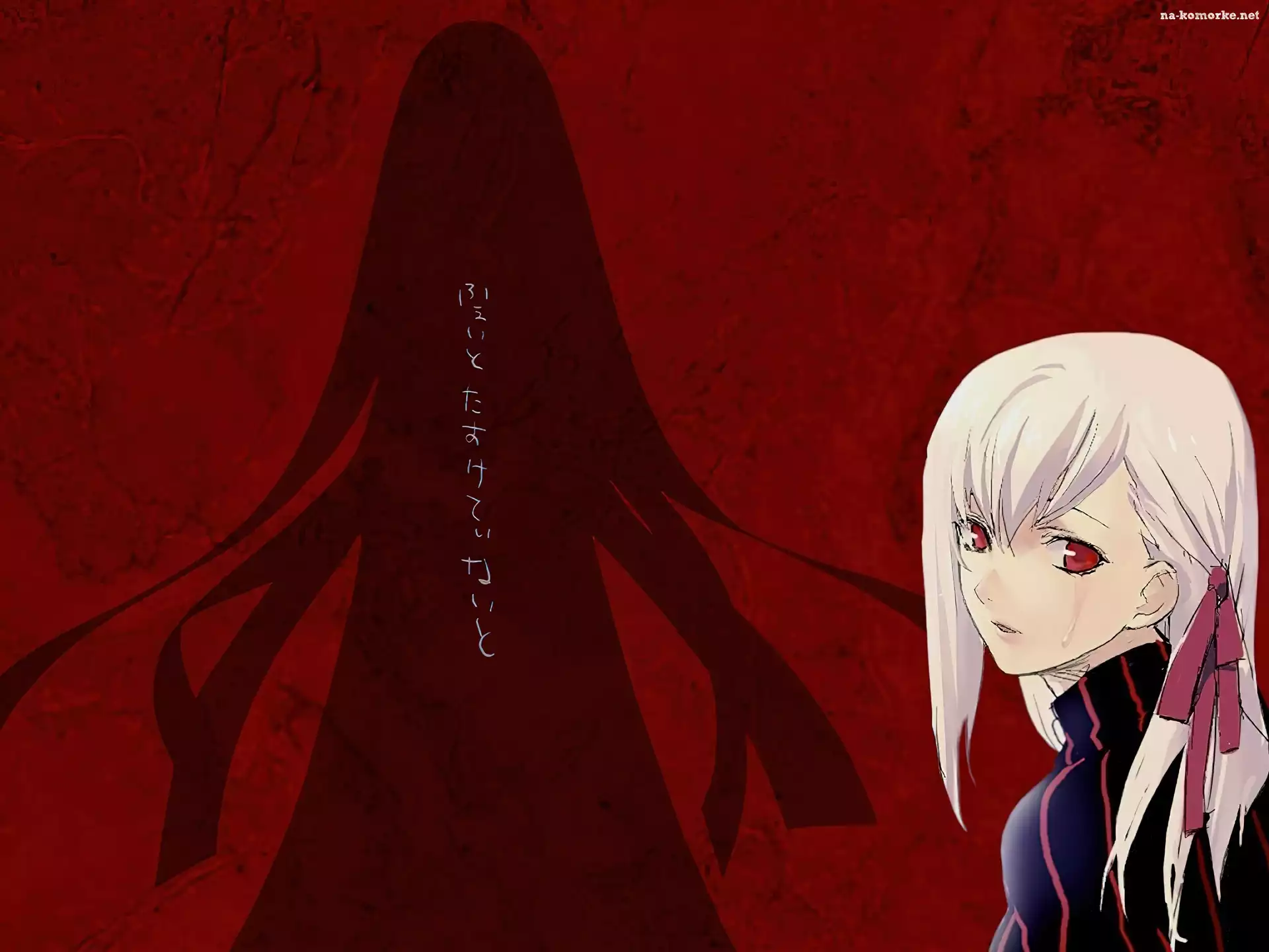 Fate Stay Night, cień, kobieta, napisy