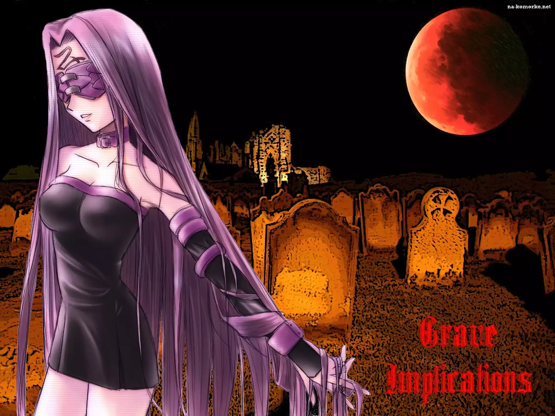 koszula, cmentarz, Fate Stay Night, kobieta