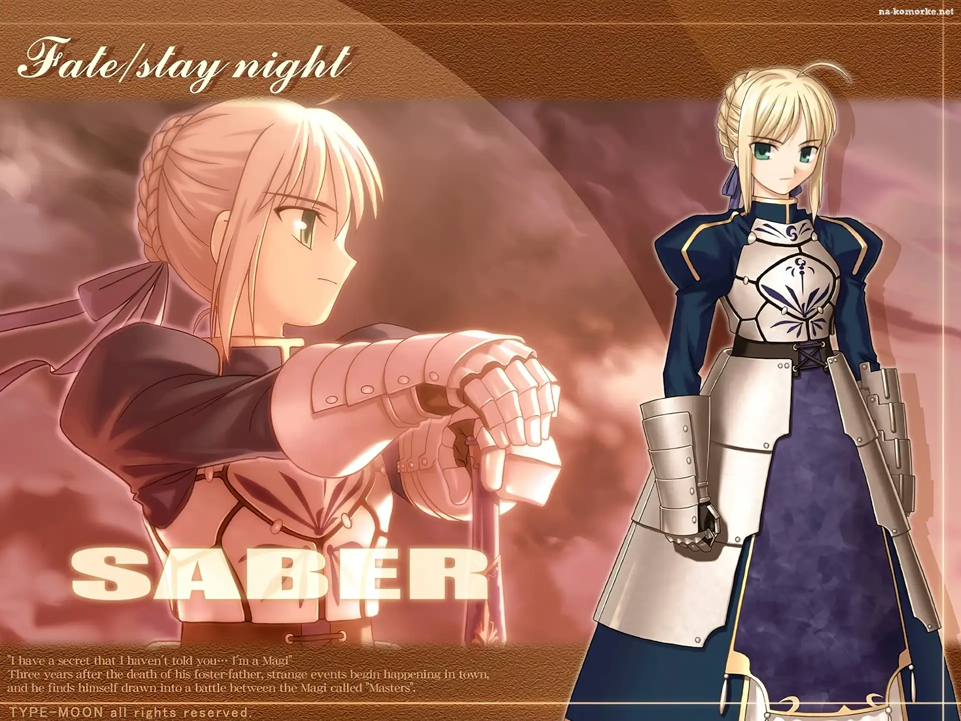 Fate Stay Night, miecz, saber, kobieta