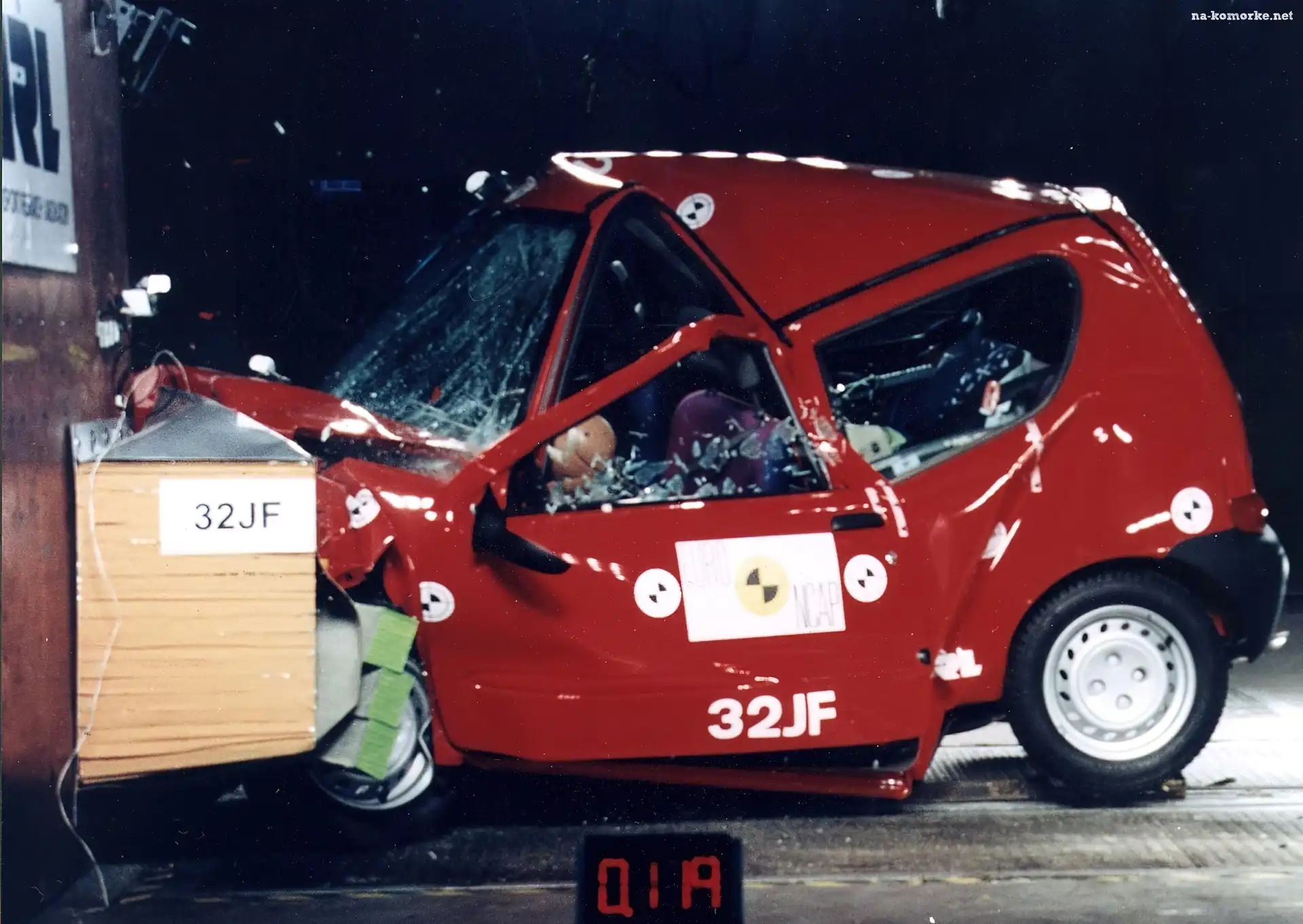Fiat Seicento, Test, Crash