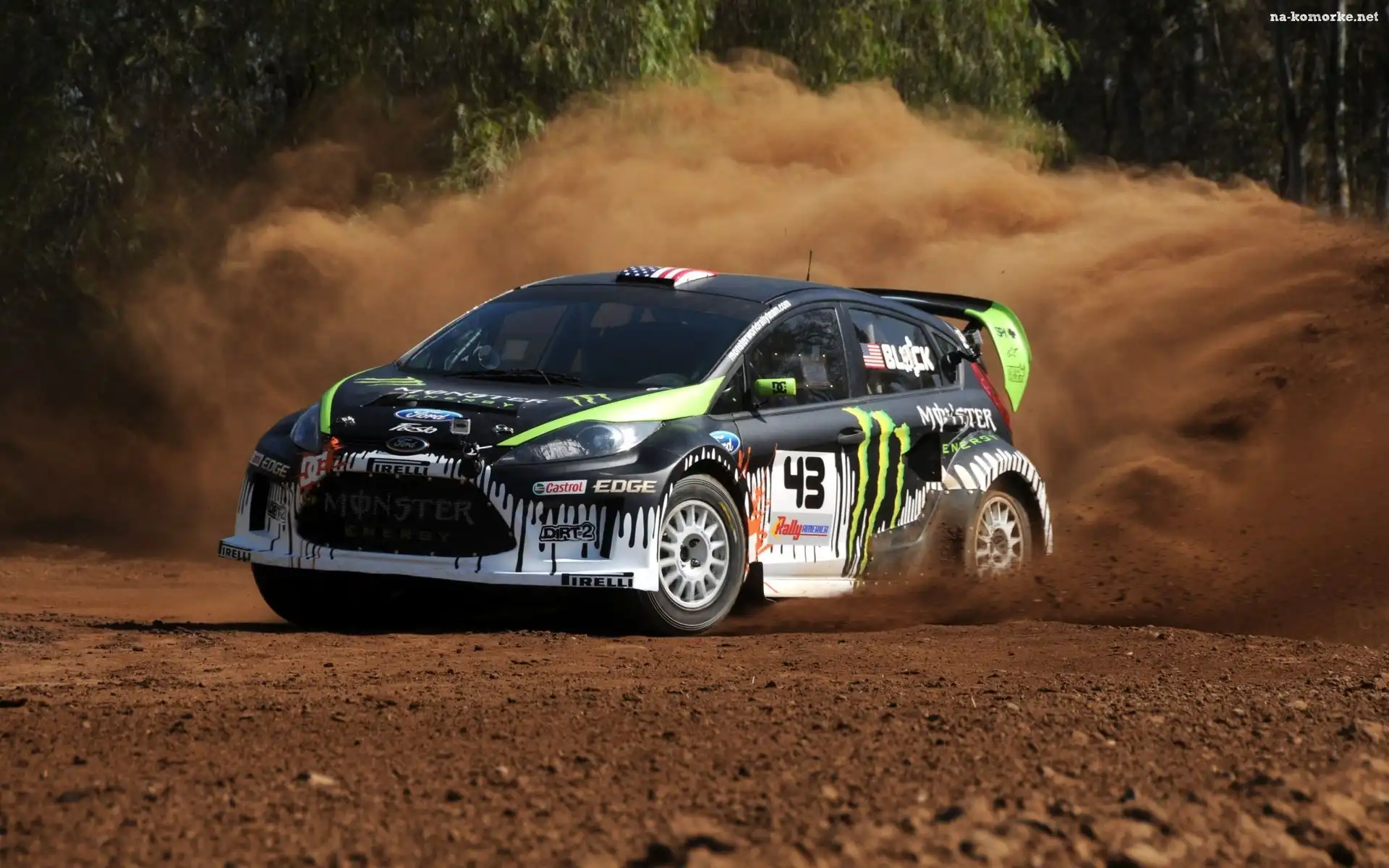 Ford Fiesta WRC, Droga, Kurz, Żwir, Rajdowy