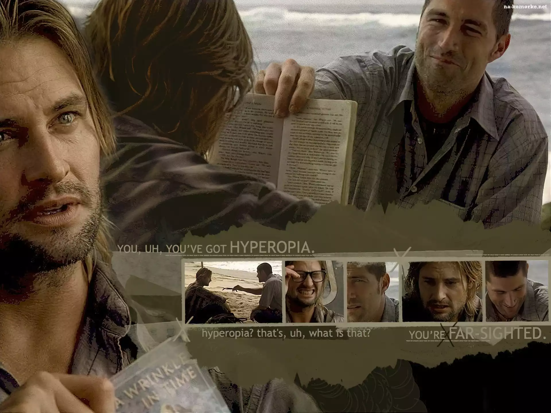 zdjęcia, Filmy Lost, Matthew Fox, Josh Holloway, książka