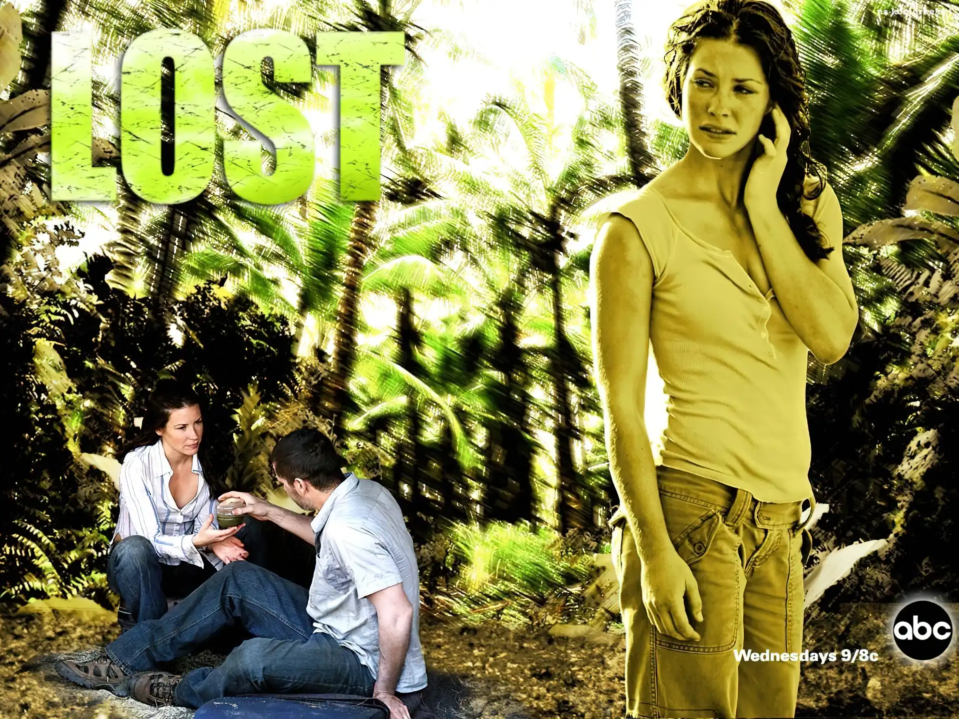 Evangeline Lilly, Lost, Serial, palmy, Zagubieni, dżungla