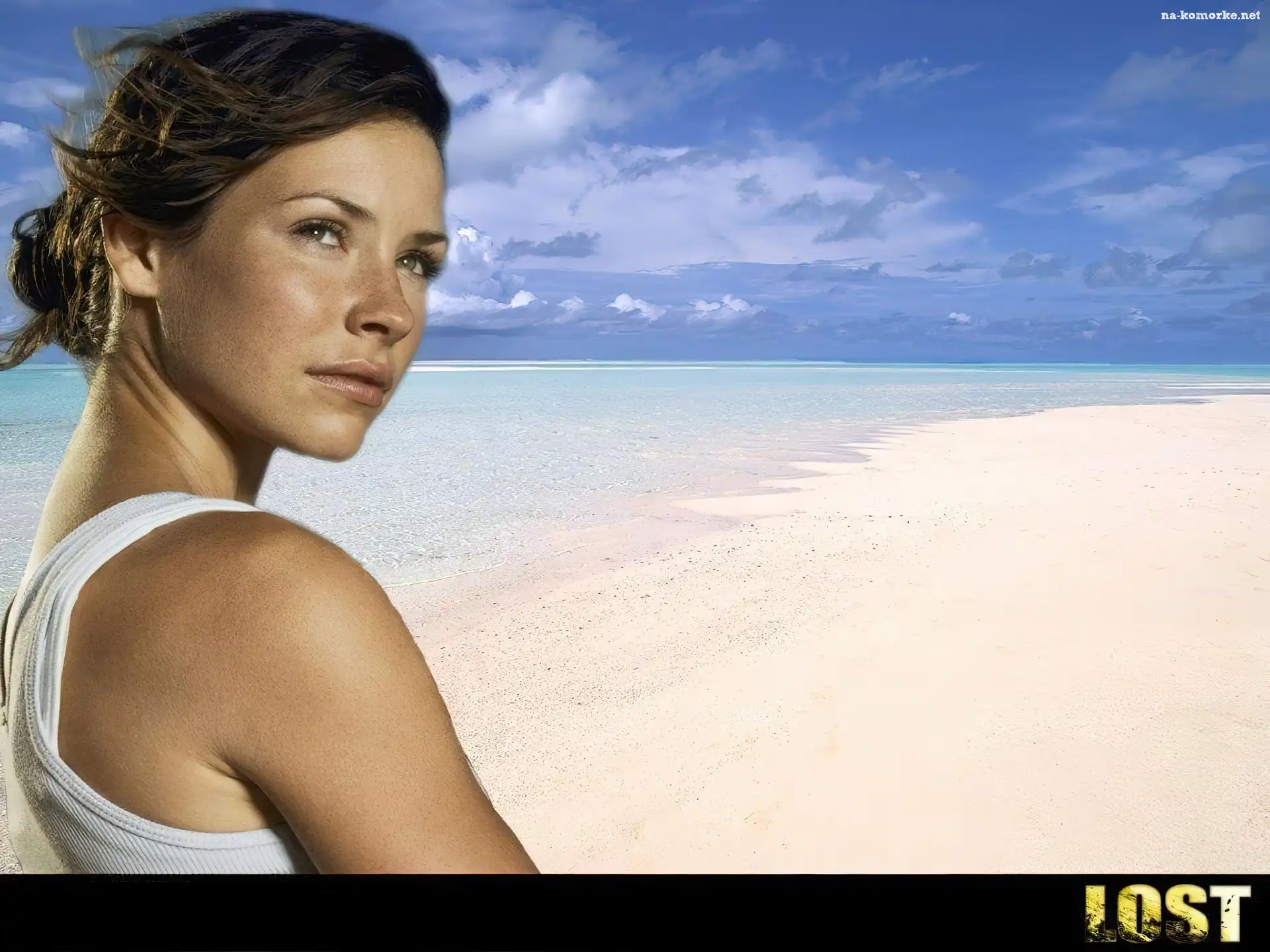 Evangeline Lilly, Lost, Serial, plaża, Zagubieni, ocean