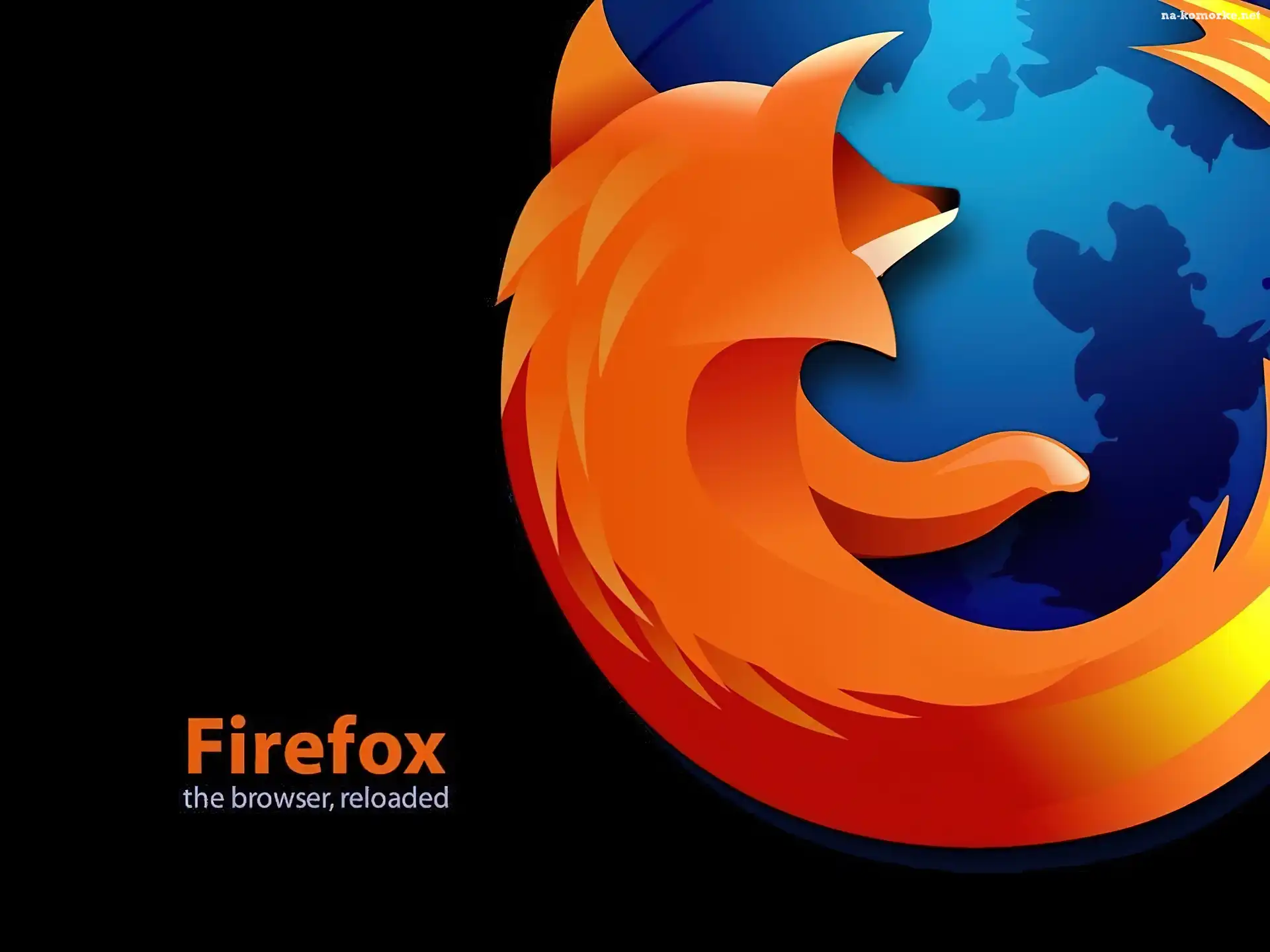 FireFox, przeglądarka, lis, grafika, ogień
