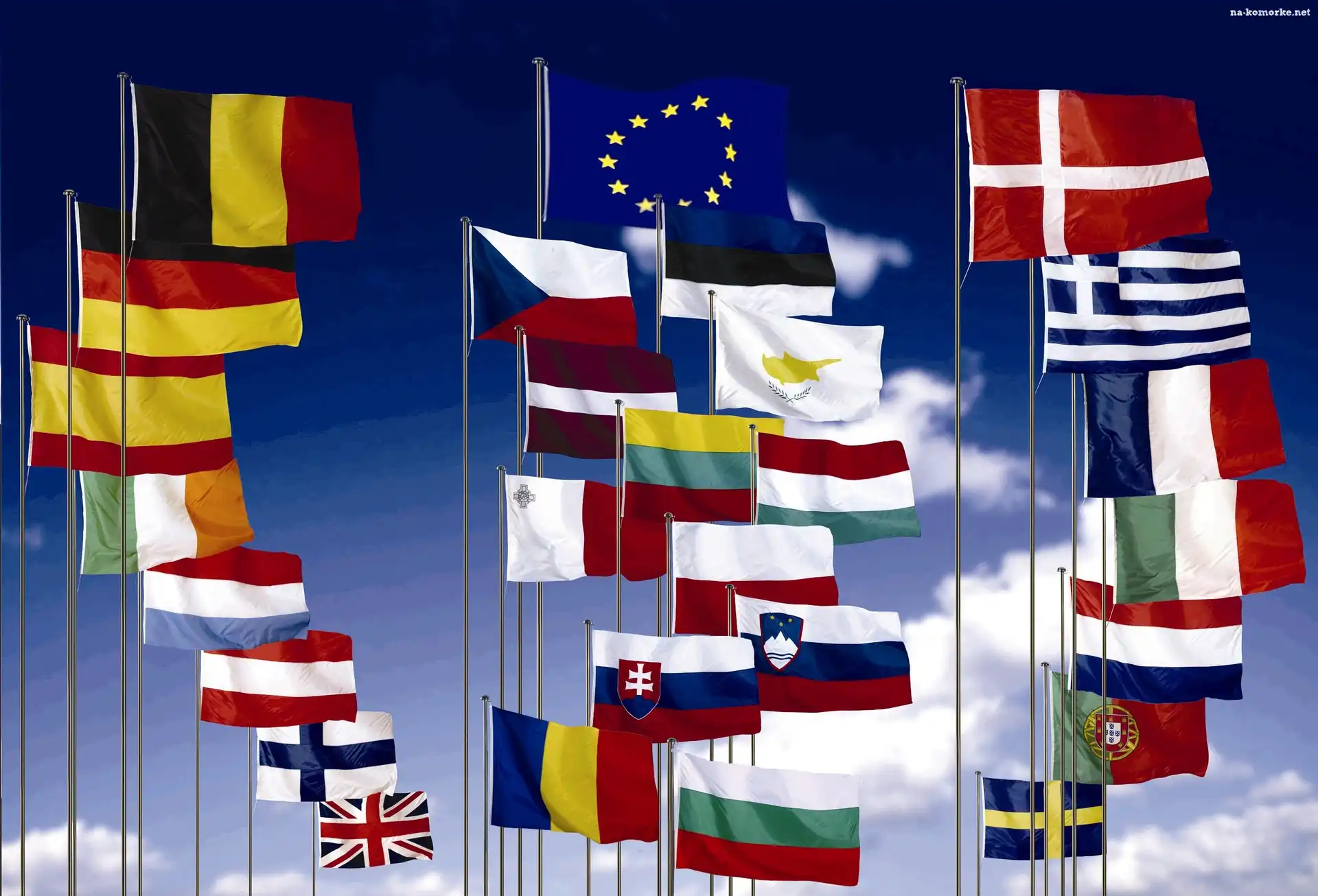 Flagi, Europejska, Państw, Unia
