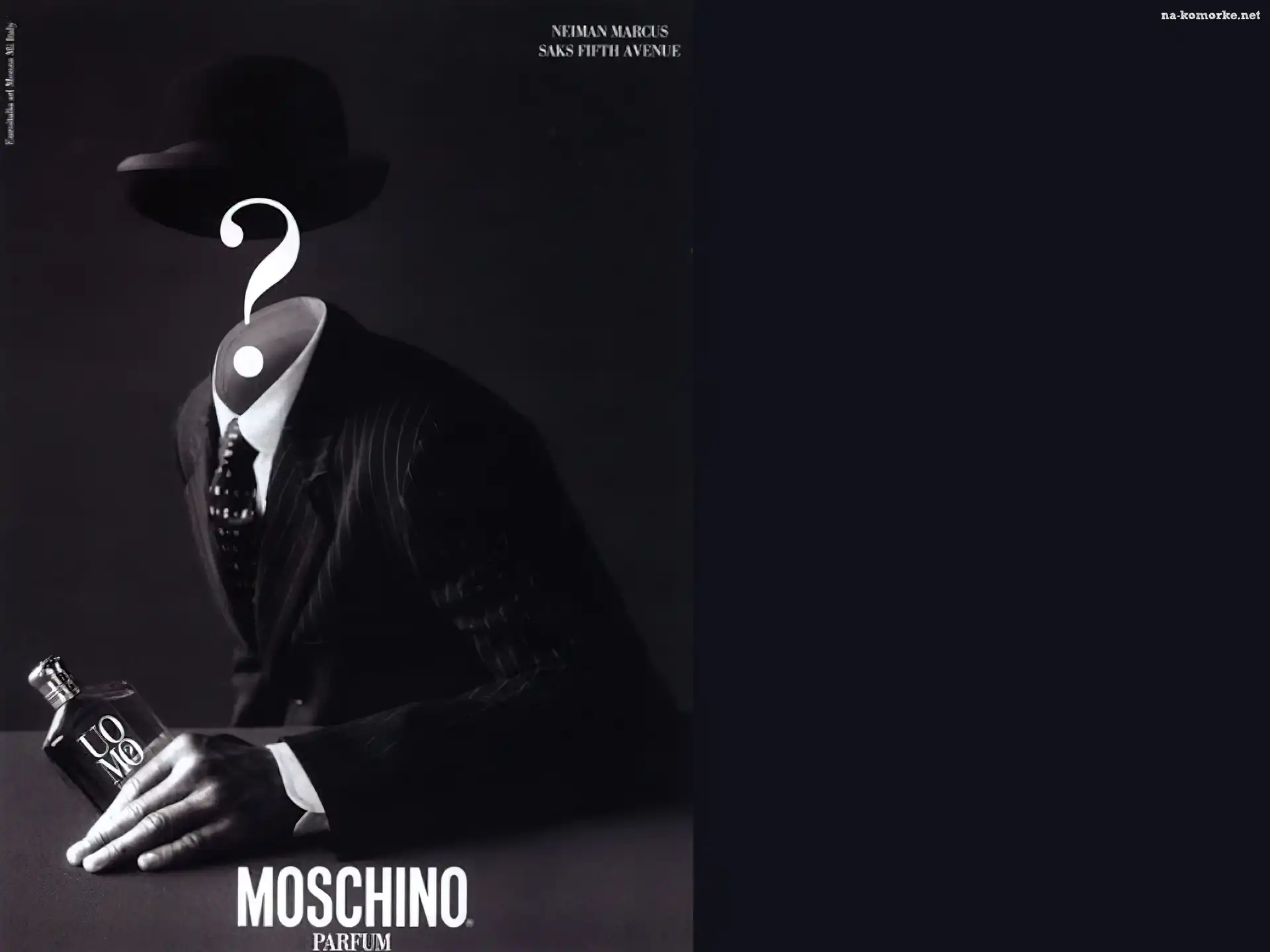 Moschino, kapelusz, perfumy, garnitur, flakon
