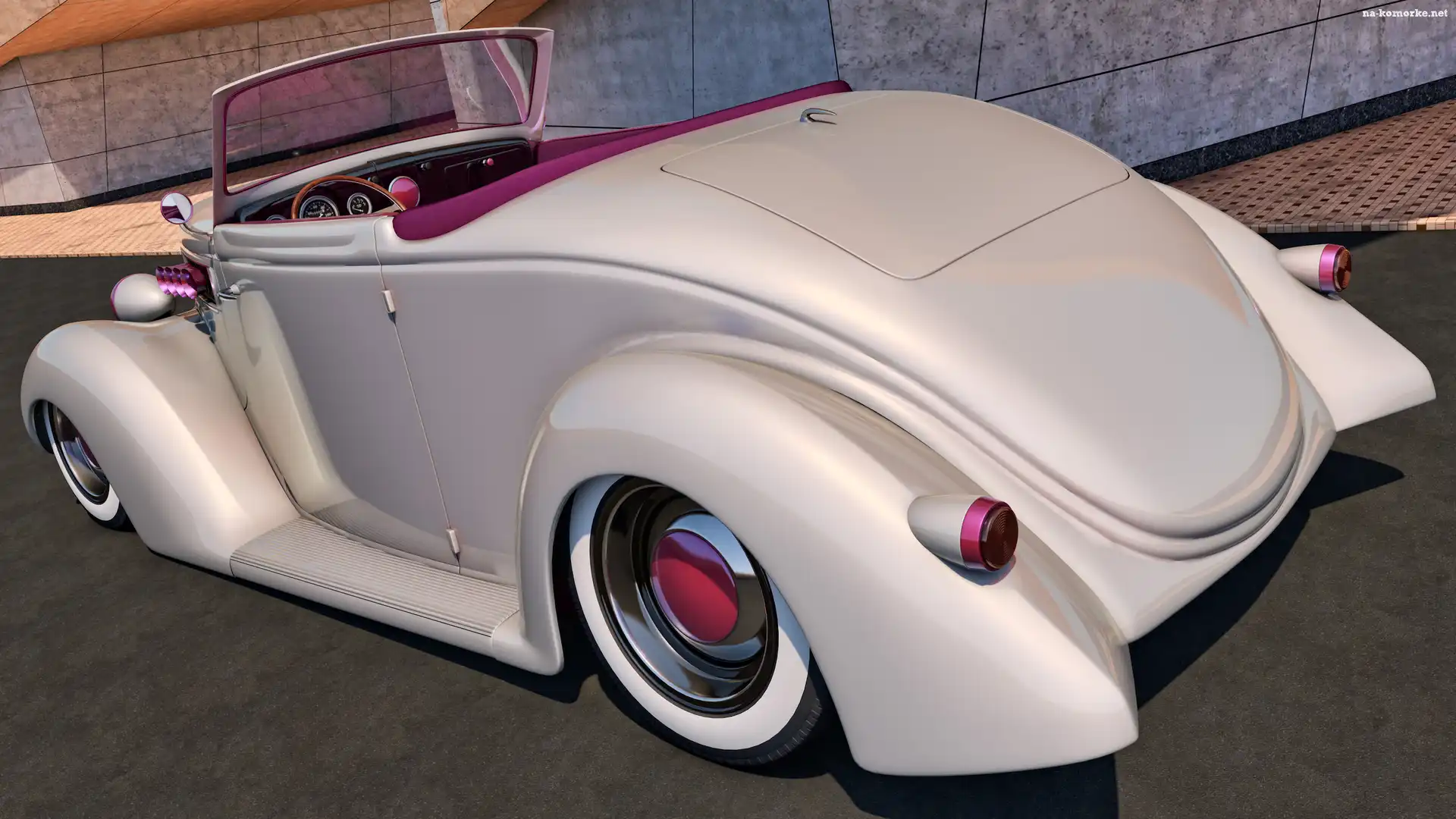 Ford Roadster, Tył, 1936, Zabytkowy