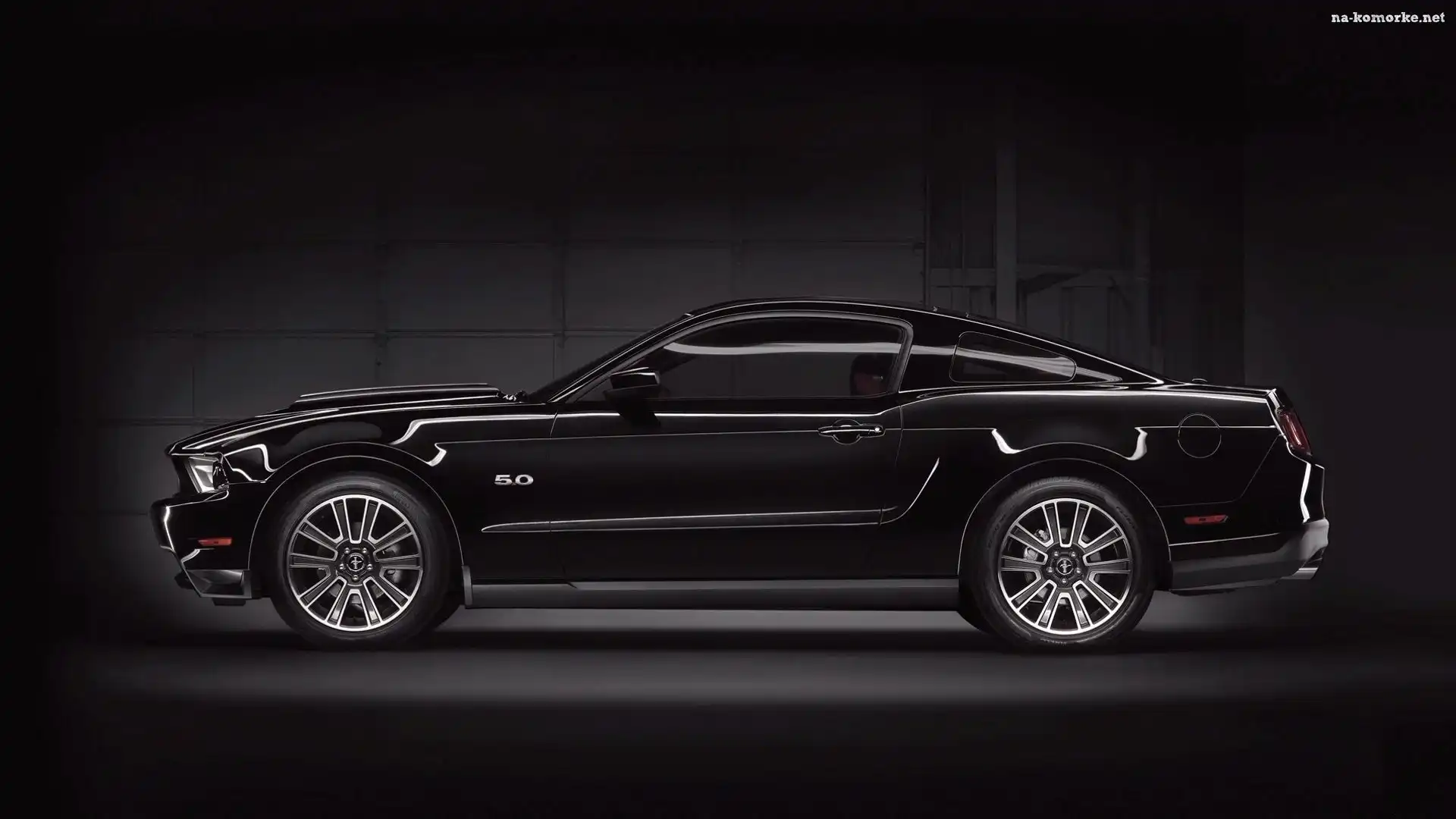 Czarny, Ford, Mustang