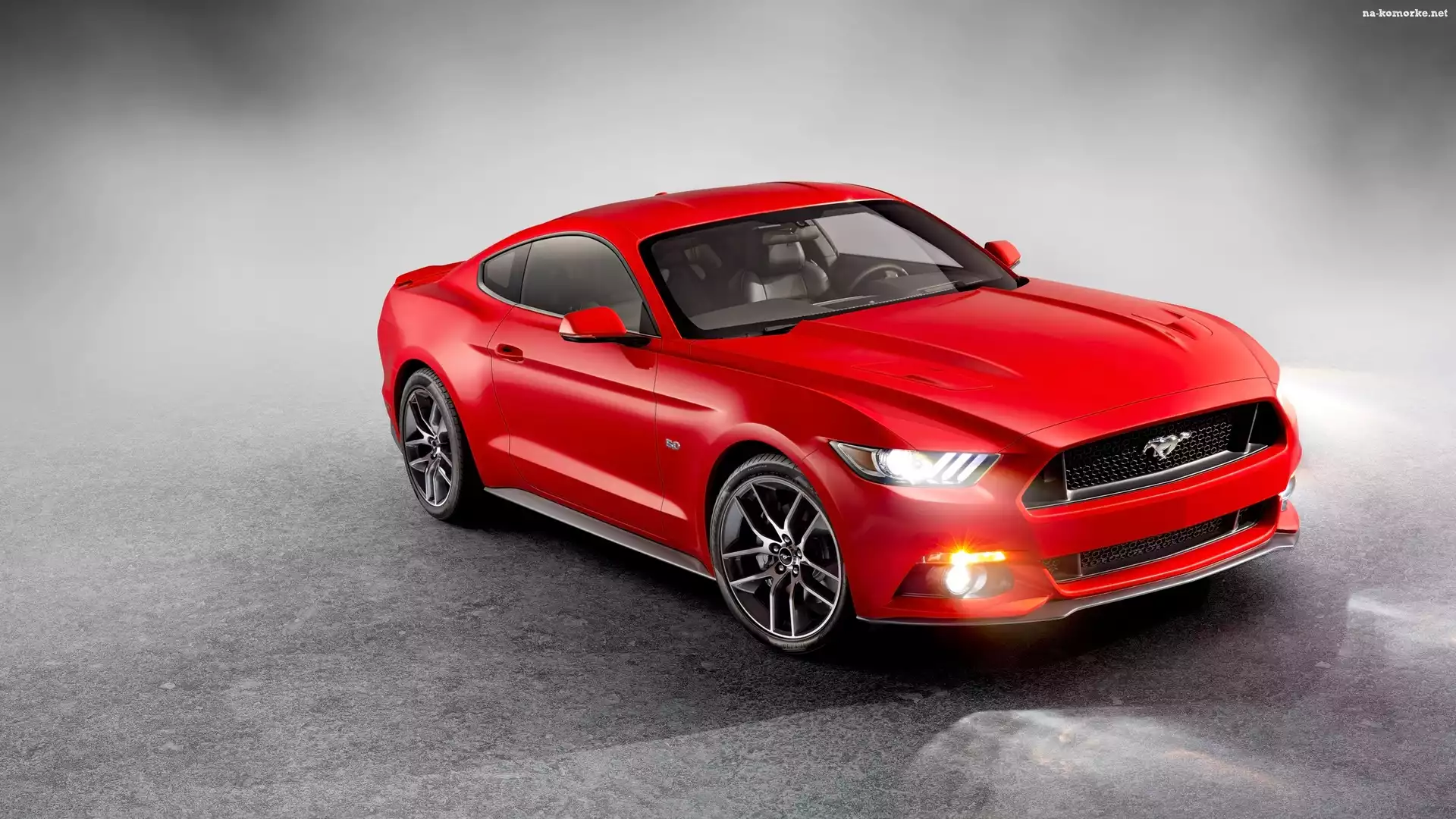 Ford, 2015, Mustang, Czerwony