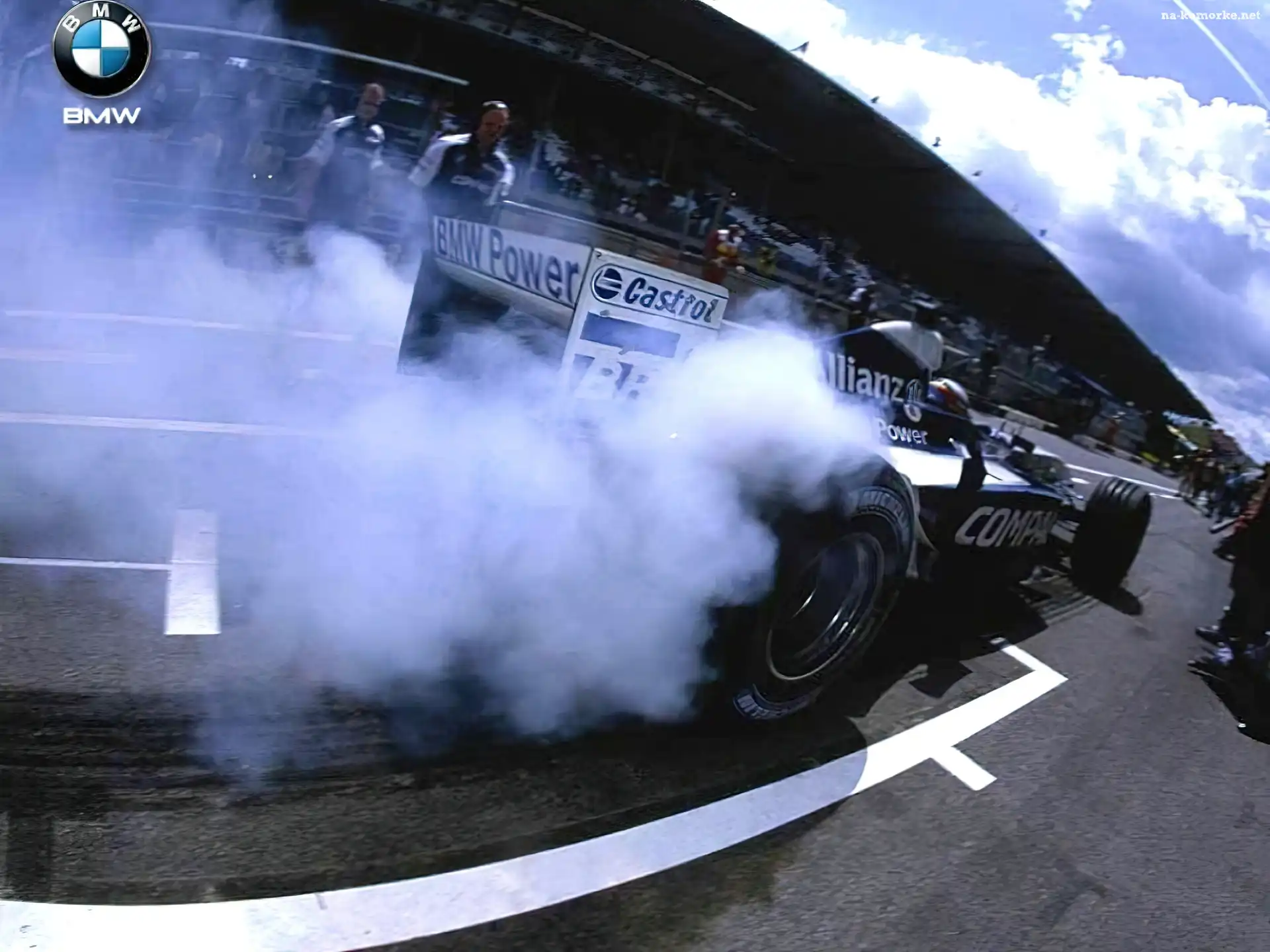Formuła 1, BMW Sauber, palenie opon