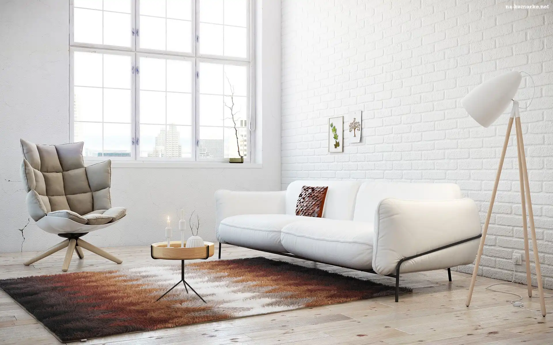 Fotel, Pokój, Wnętrze, Okno, Sofa, Lampa