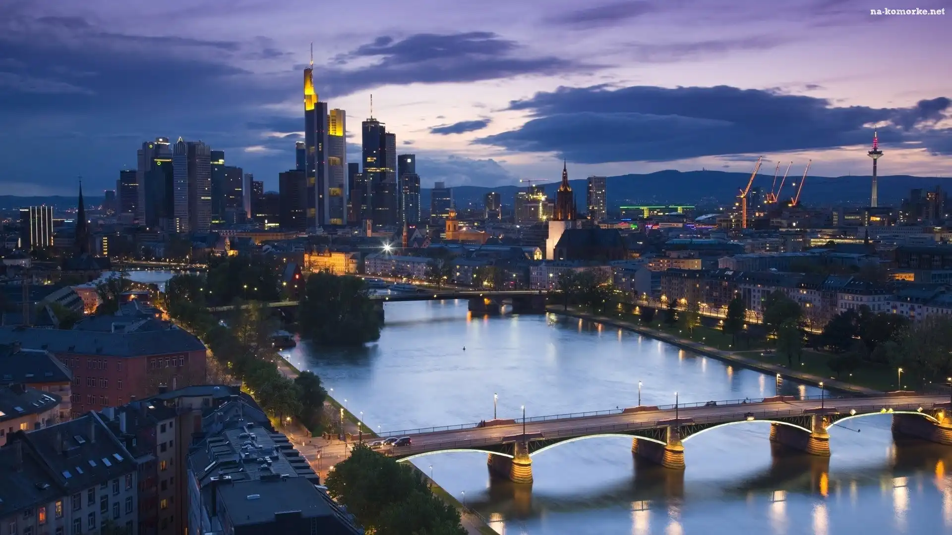 Frankfurt, Miasto, Most, Rzeka