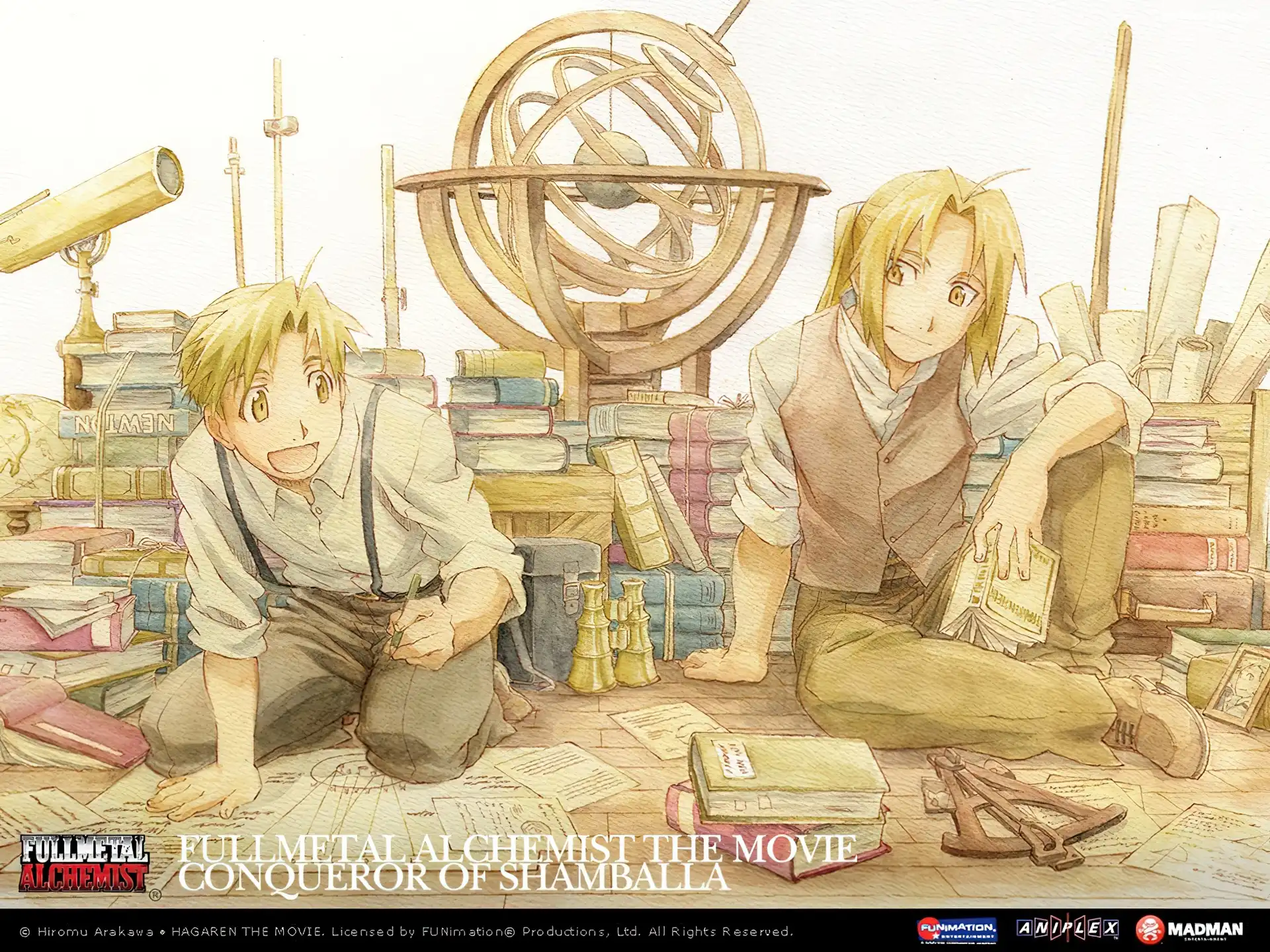 Full Metal Alchemist, Globus, Biblioteka