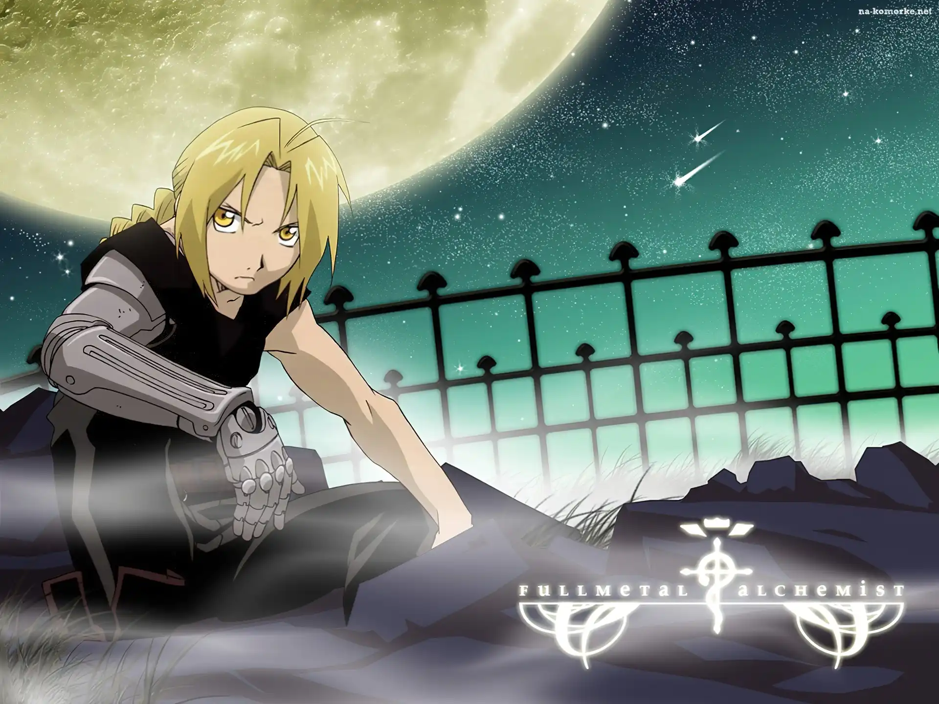 Full Metal Alchemist, ręka, księżyc, postać