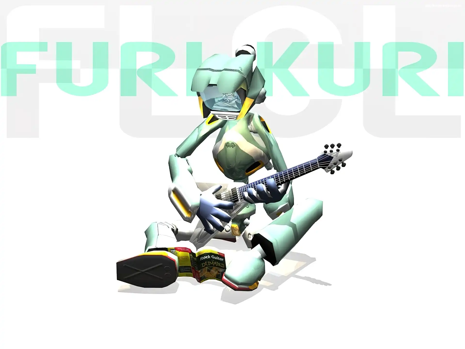 Fully Coolly, książka, gitara, robot
