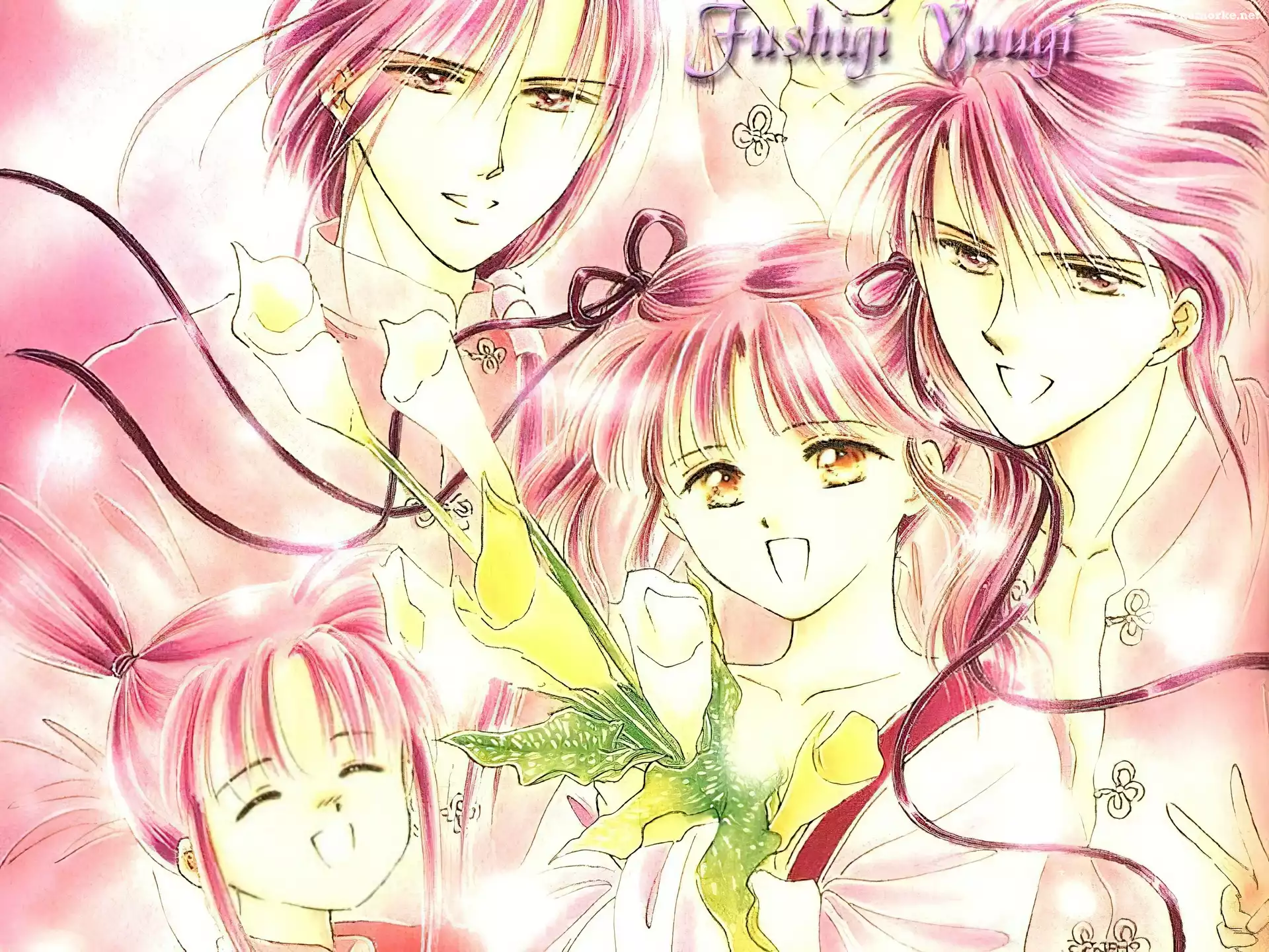 Fushigi Yuugi, kwiat, dziewczyny