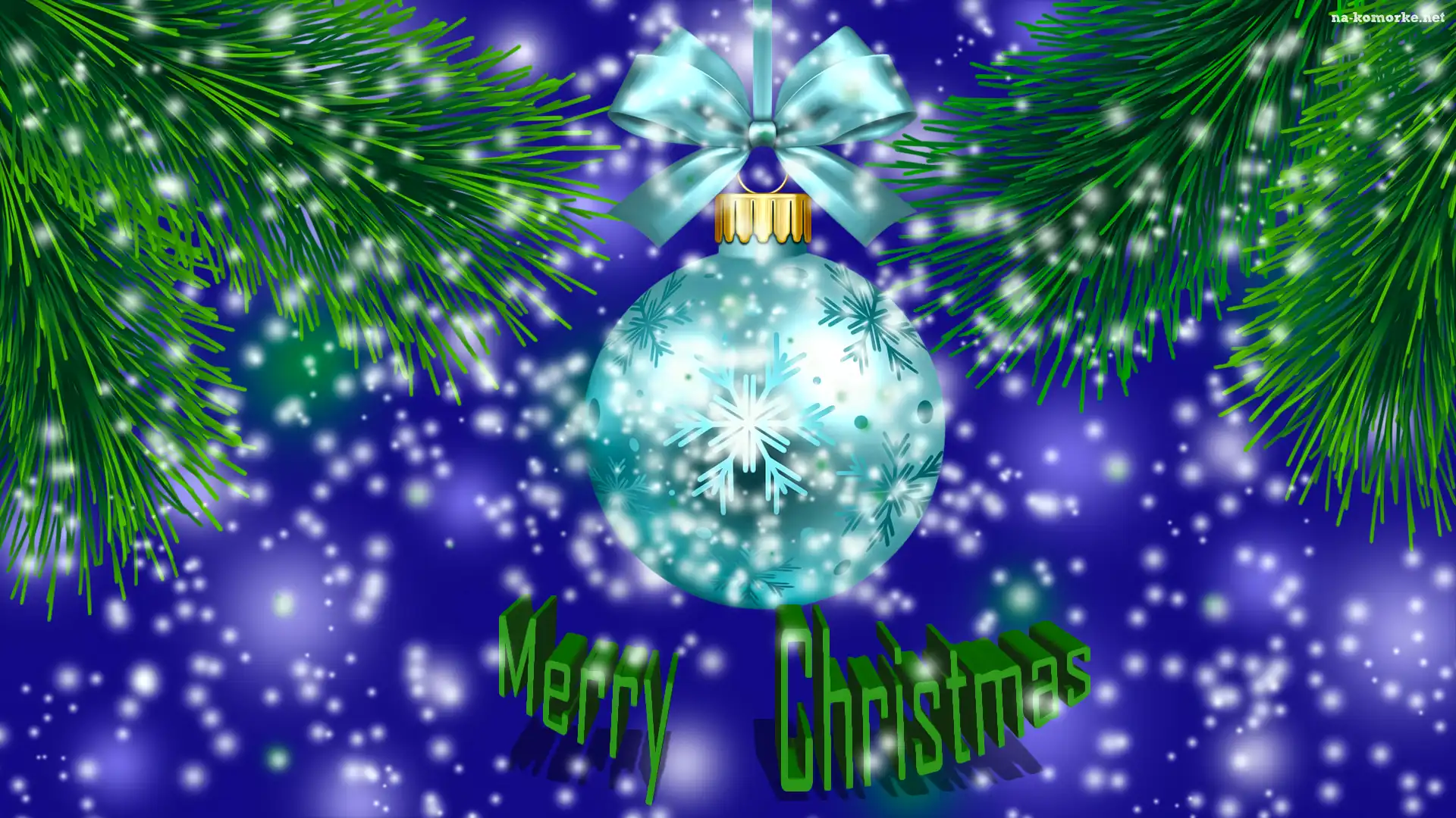 Gałązki, Merry Christmas, Bombka, Napis