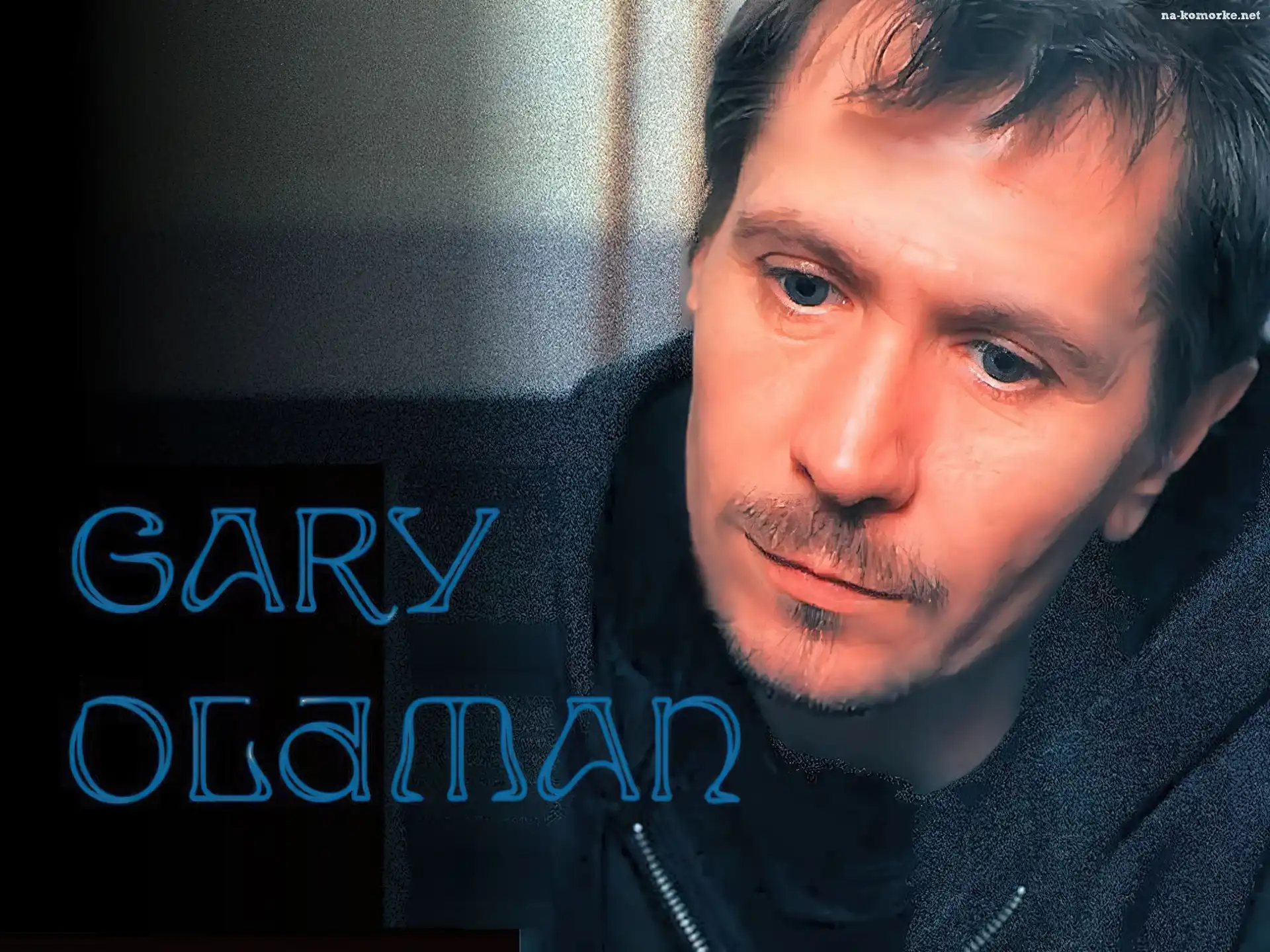 Gary Oldman, niebieskie oczy, wÄ…sy