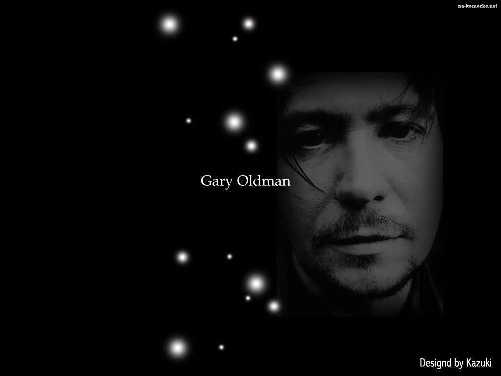 Gary Oldman, oczy, bródka
