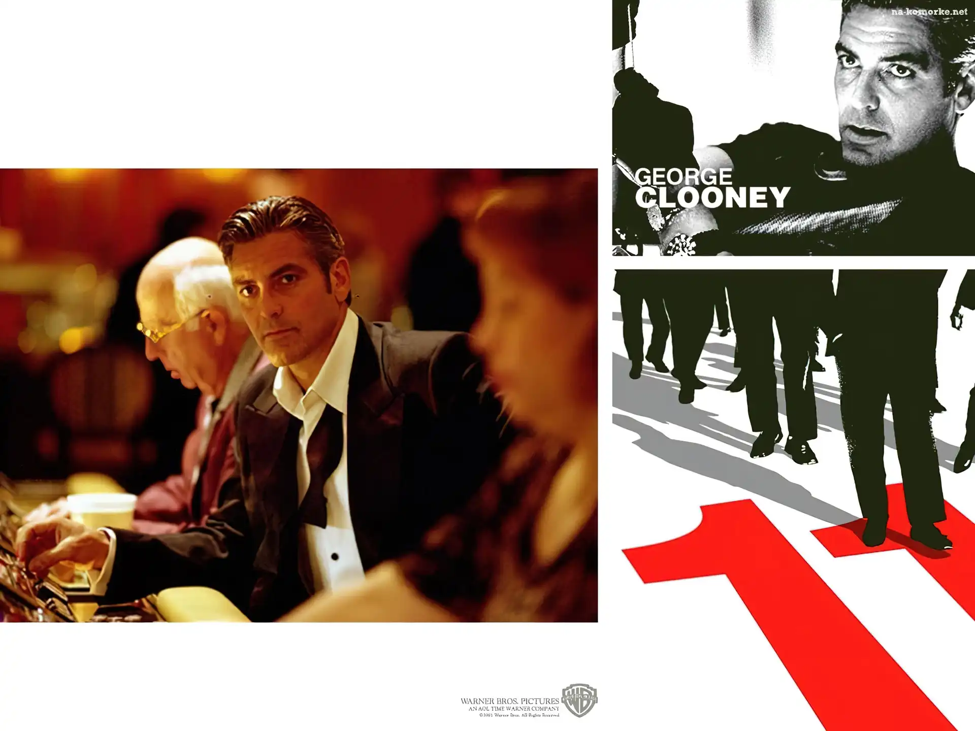 George Clooney, nogi, muszka