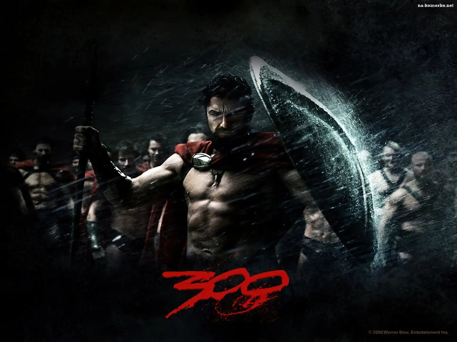 Gerard Butler, tarcza, 300