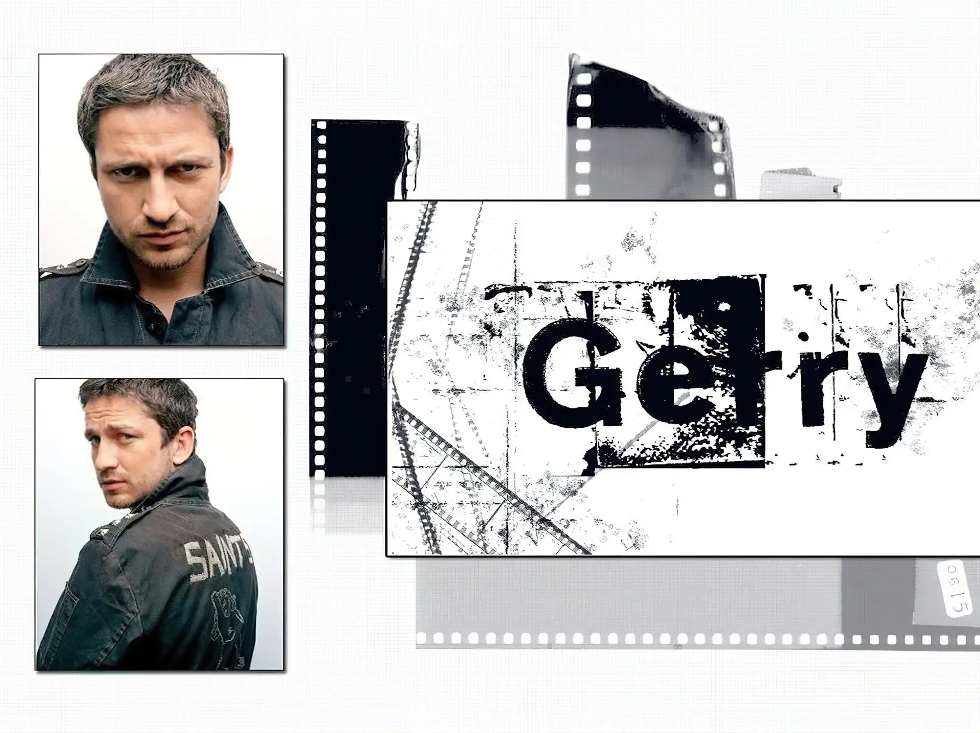 Gerard Butler, niebieski eoczy, broda