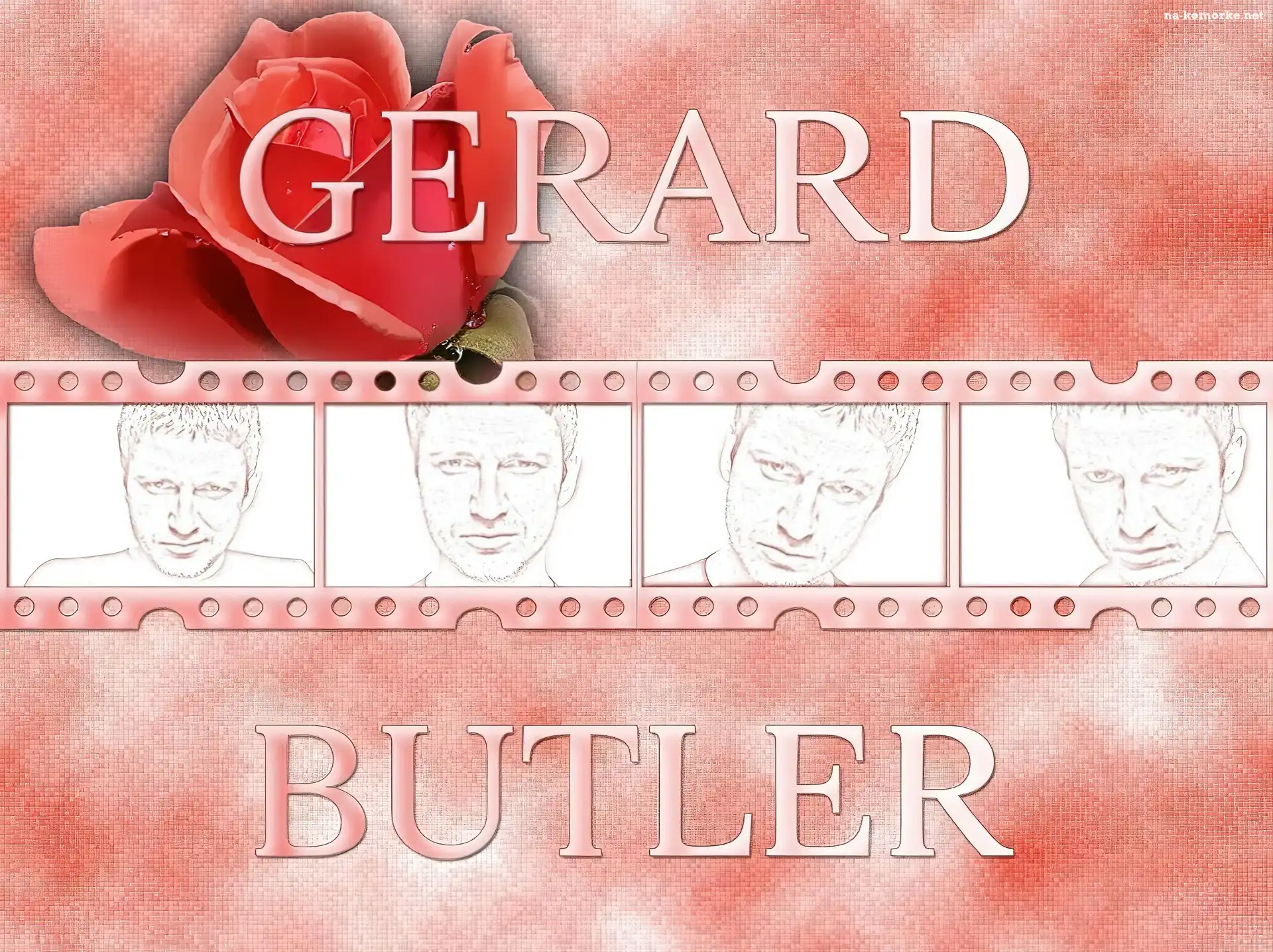 Gerard Butler, klisza, kwiatek